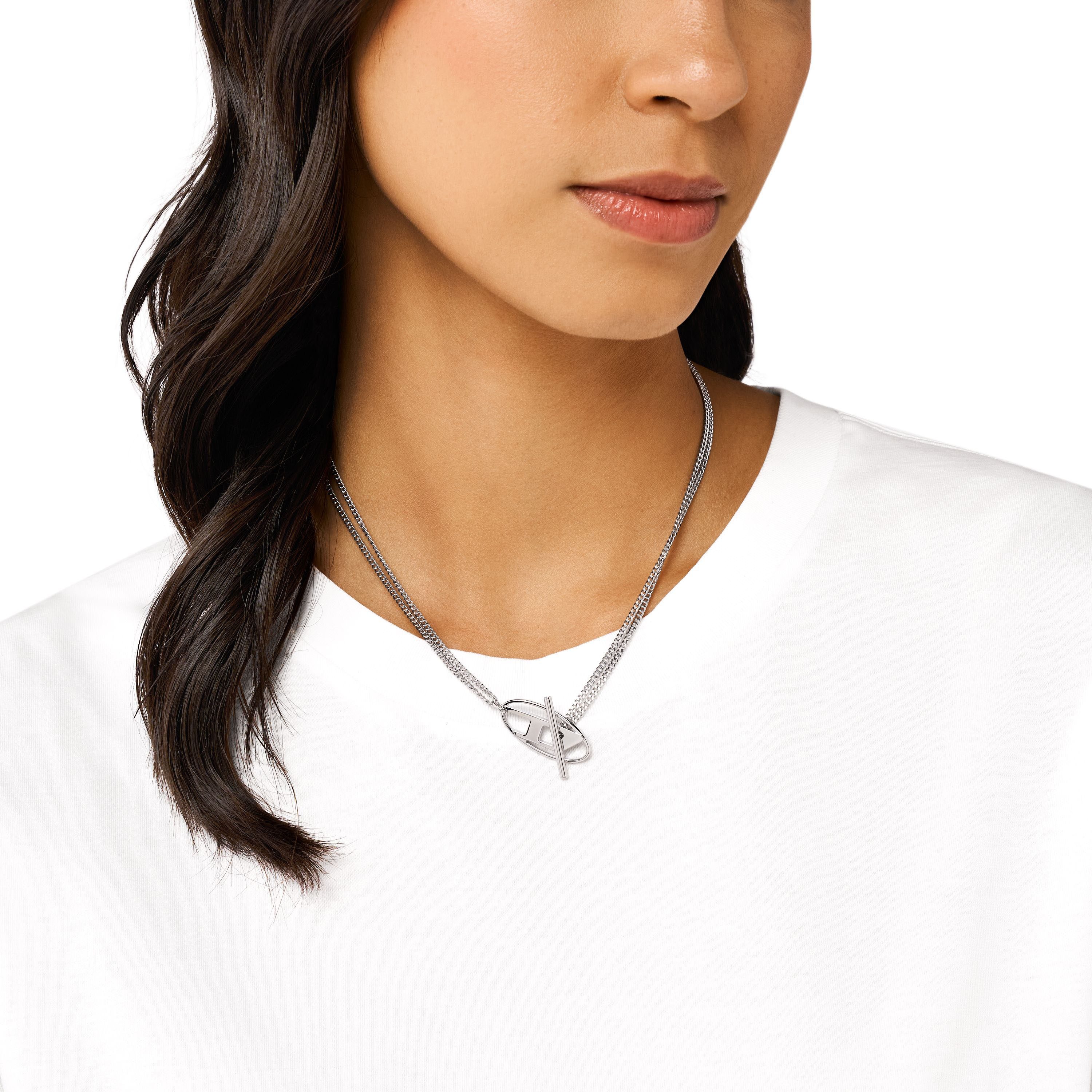Diesel Kette mit Anhänger Schmuck Geschenk Edelstahl Halsschmuck Halskette