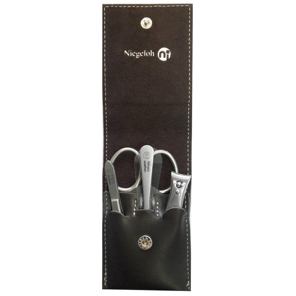 Niegeloh Solingen Maniküre-Etui Etui Modell Glamorous Duo, chocolat - Made in Solingen, 1 tlg.