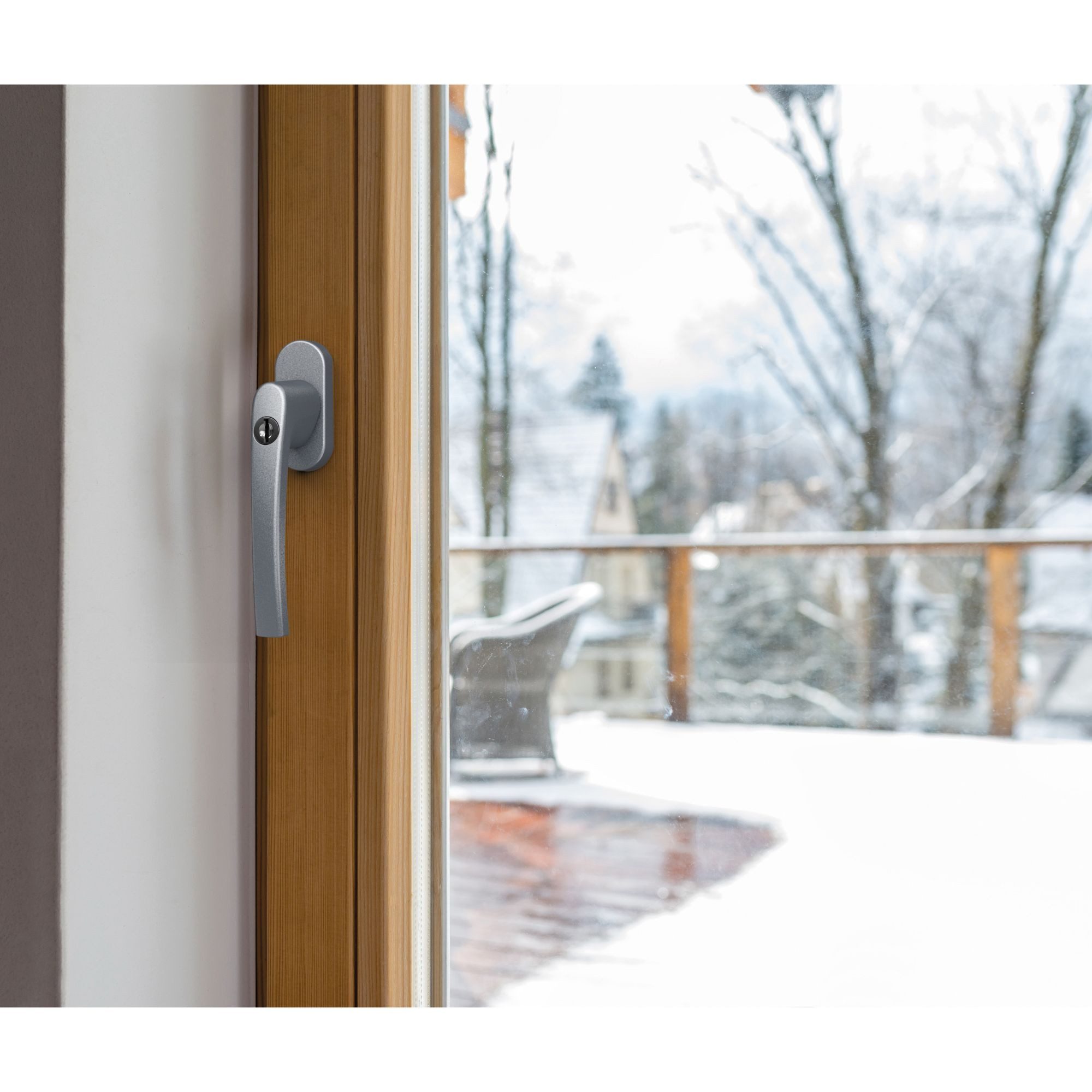 BASI Fenstergriff mit Druckknopfsicherung, 4x Fenstergriff günstig online kaufen