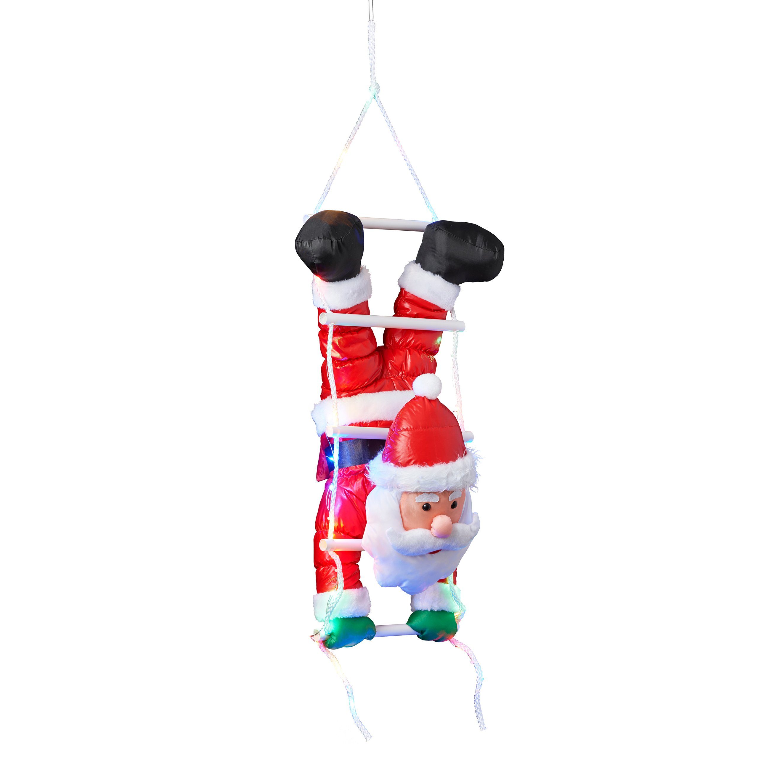 Raburg LED-Dekofigur Santa Claus, Weihnachtsdeko, Weihnachtsmann, Weihnachtsdeko mit bunten LEDs