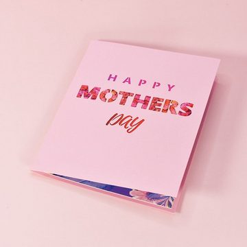 Juoungle Geburtstagskarten 3D-Blumen-Aufpoppen-Karten, Muttertags-Grußkarten