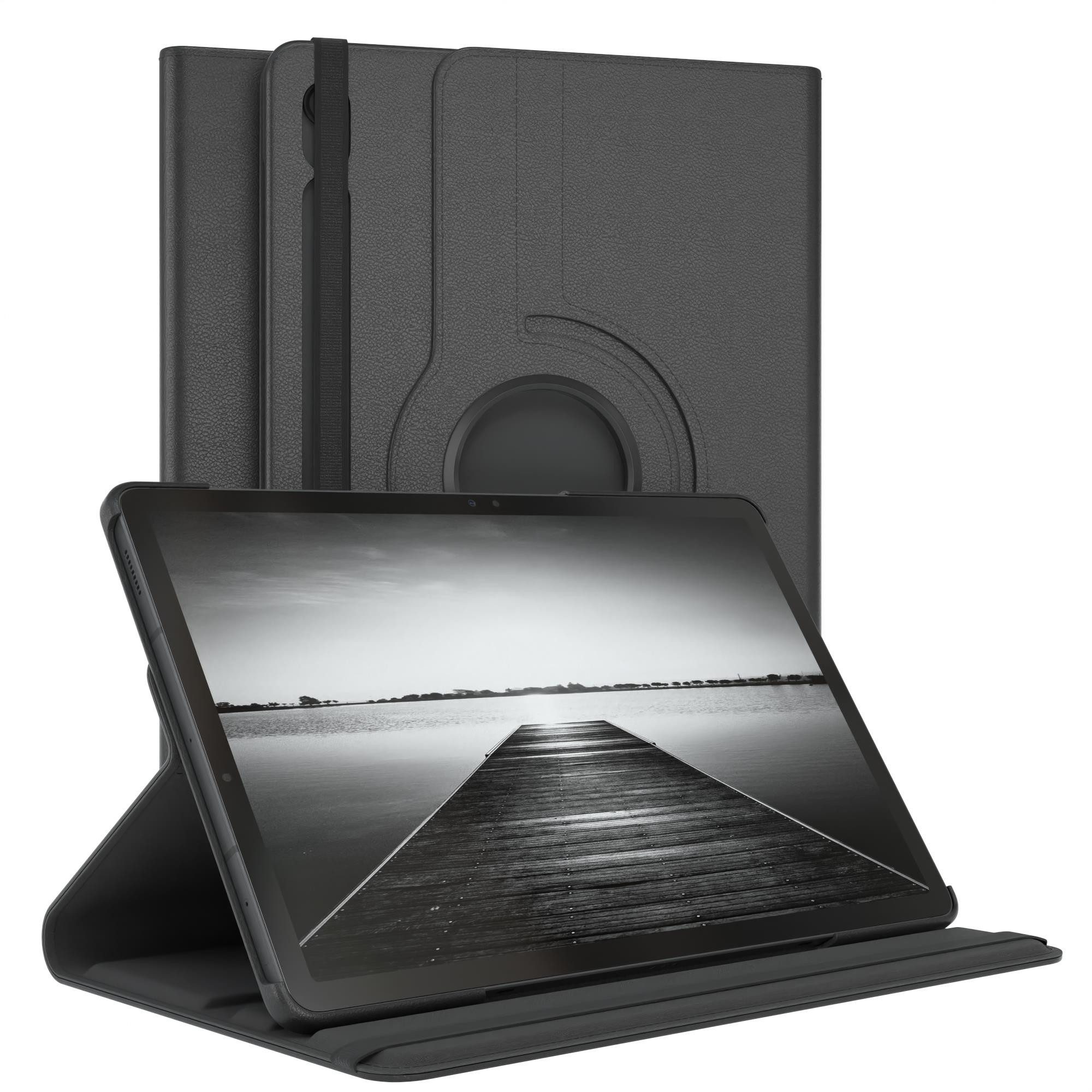 EAZY CASE Tablet-Hülle Rotation Case für Galaxy Tab S9 FE Rotationcase 10,9 Zoll, Hülle 360° drehbar mit Standfunktion Etui Anti-Kratz Tasche Schwarz