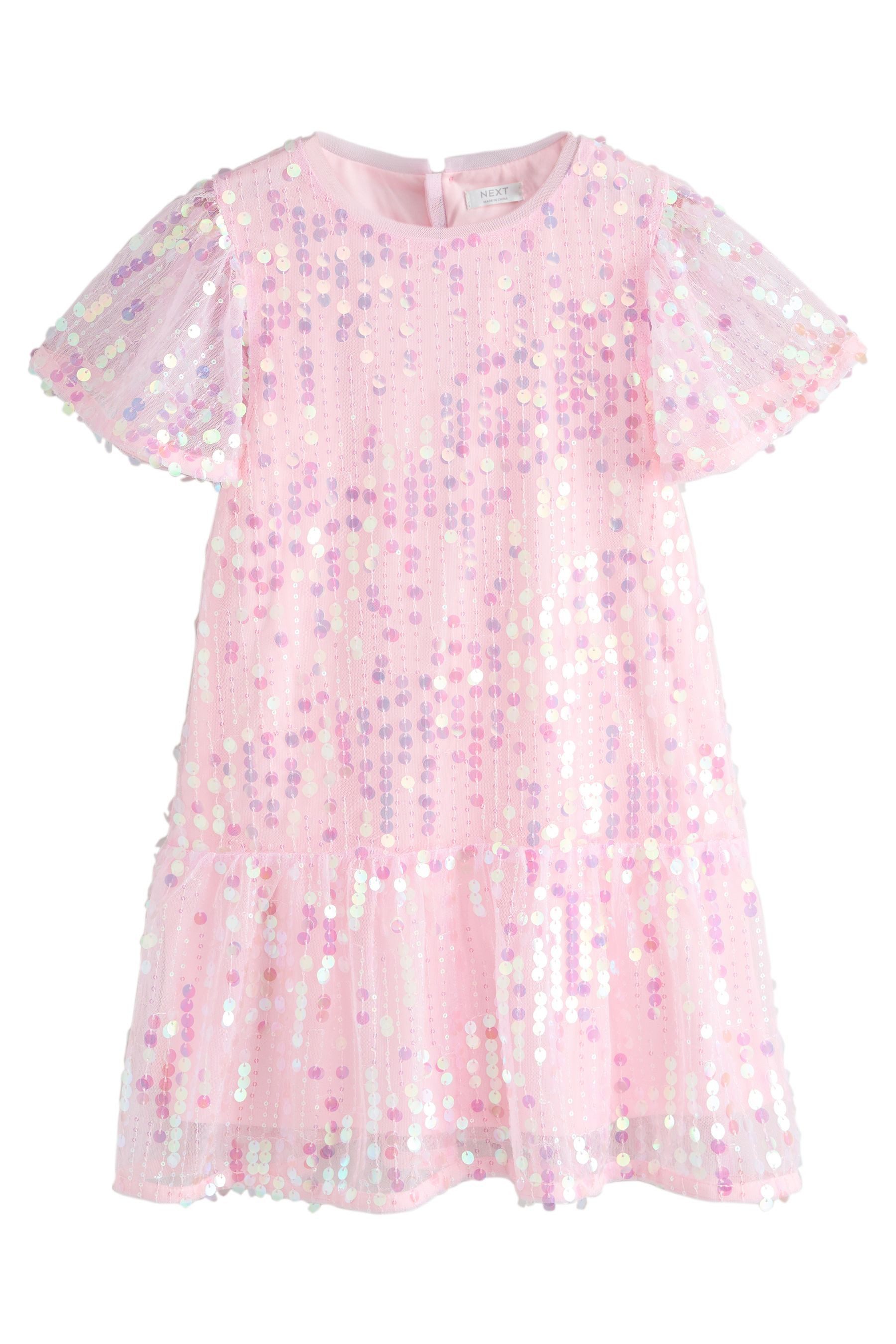 Next Partykleid Partykleid, Pailletten, Schößchen und Engelsärmeln (1-tlg)