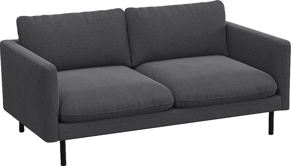 FLEXLUX 3-Sitzer Bolzano, Sitzaufbau mit Kaltschaum & Stahl-Wellen, loose Sitz -& Rückenkissen