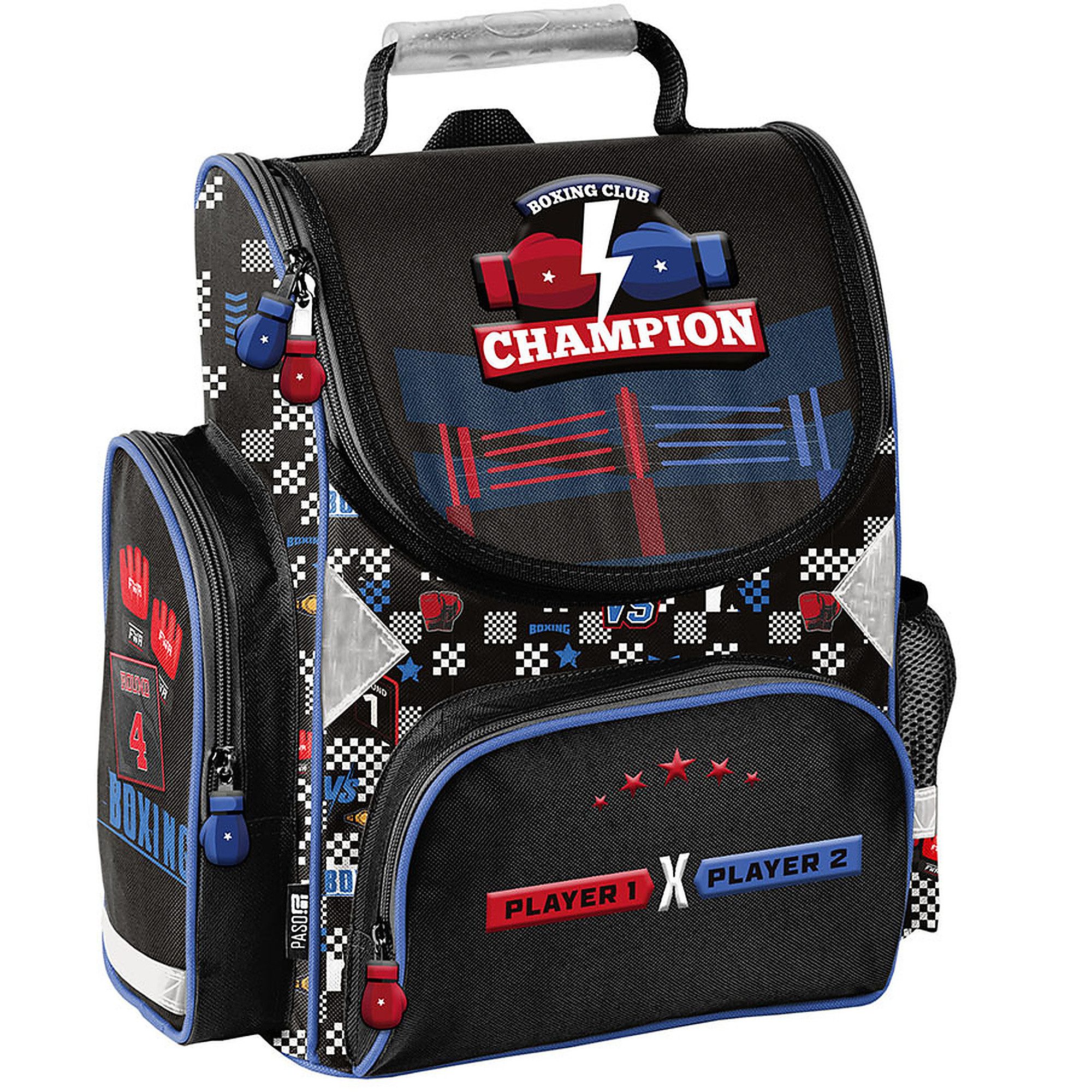 PASO Schulrucksack (Schulset, 5-tlg), Boxing, 5-tlg. Set