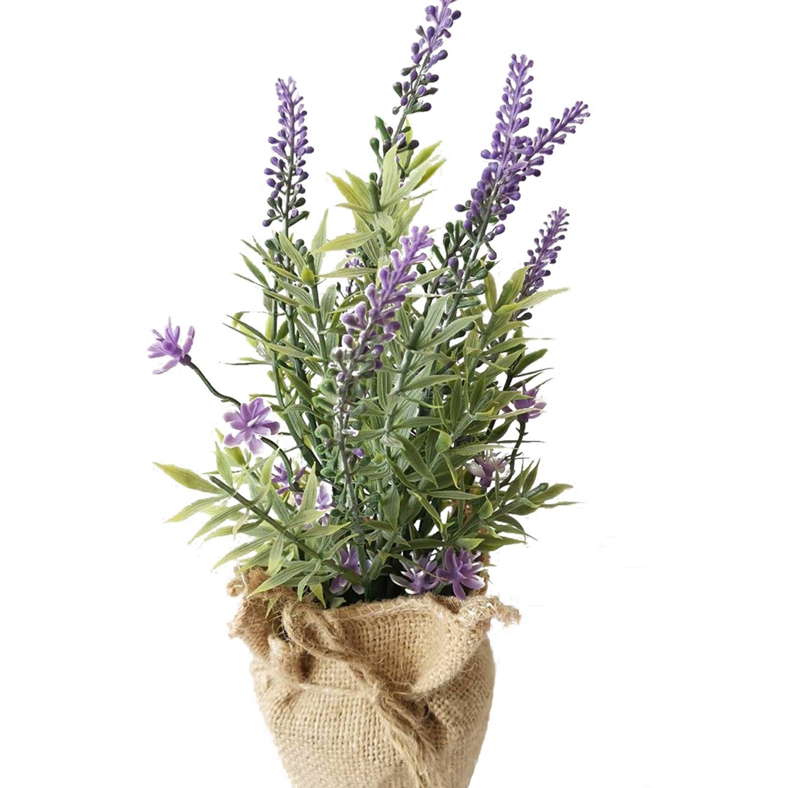 Kunstblume Lavendeltopf 26 cm Kunstpflanze Flora günstig online kaufen