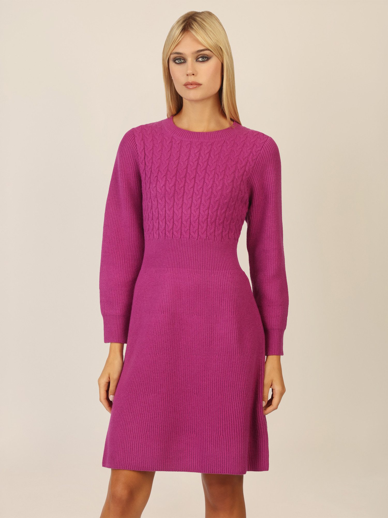 Apart Strickkleid mit Zopfmuster günstig online kaufen