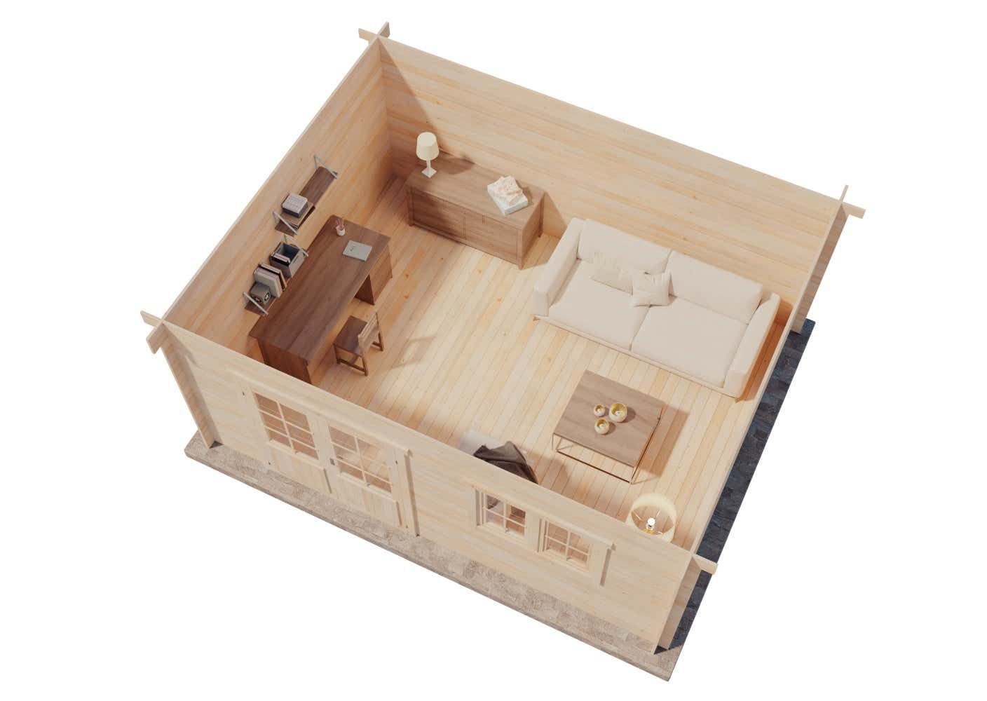 Alpholz Gartenhaus Holz Spree-28 B, BxT: günstig online kaufen