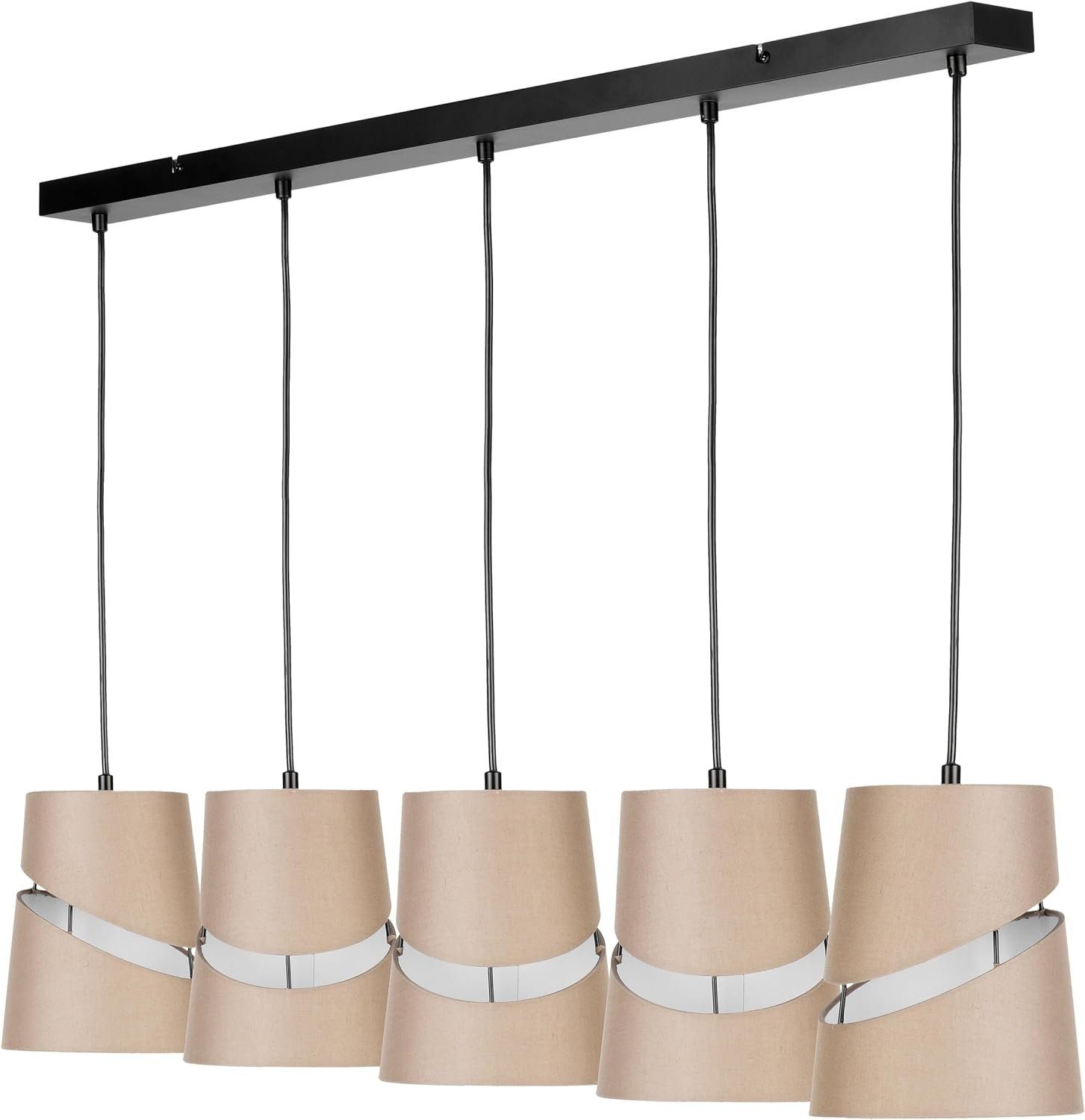 Stoffschirmen, Hängelampe lamp - mit Pendant Pendelleuchte Deckenleuchte REV stilvolle