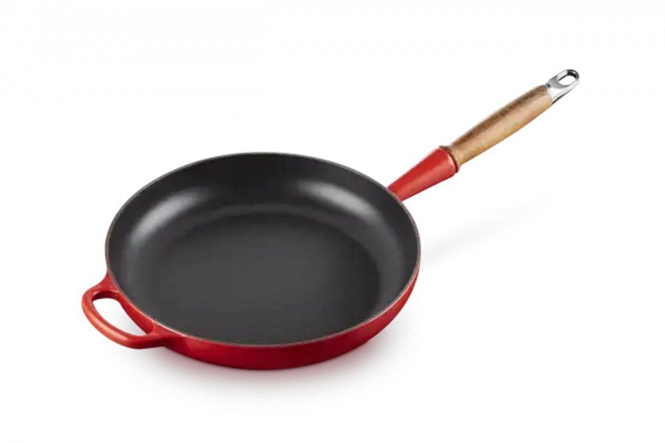 Bratpfanne LE Kirschrot Gusseisen 28 CREUSET cm,