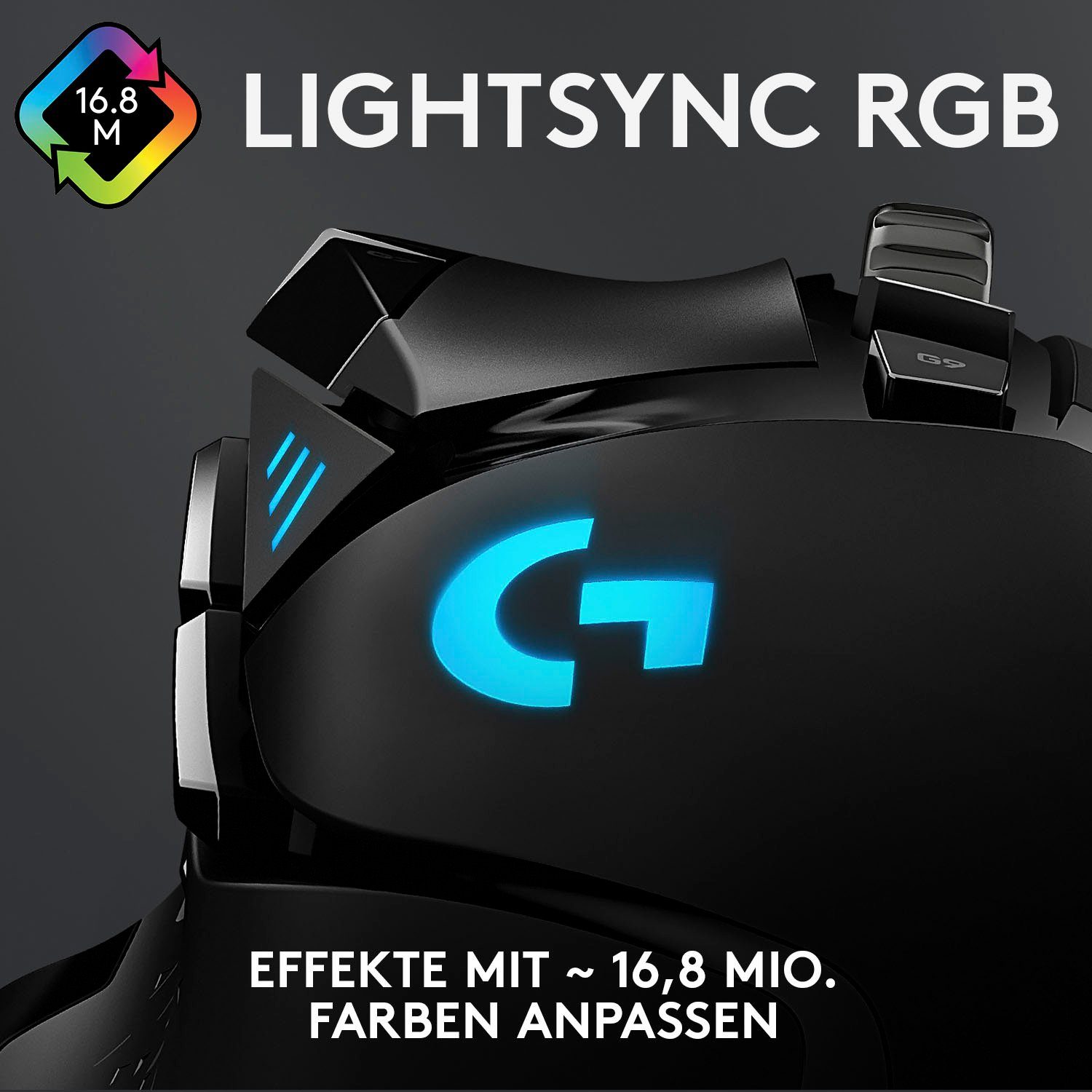 Logitech G G502 (kabelgebunden) Performance Gaming-Maus HERO High