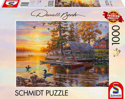 Schmidt Spiele Puzzle Bootshaus mit Kanus, 1000 Puzzleteile