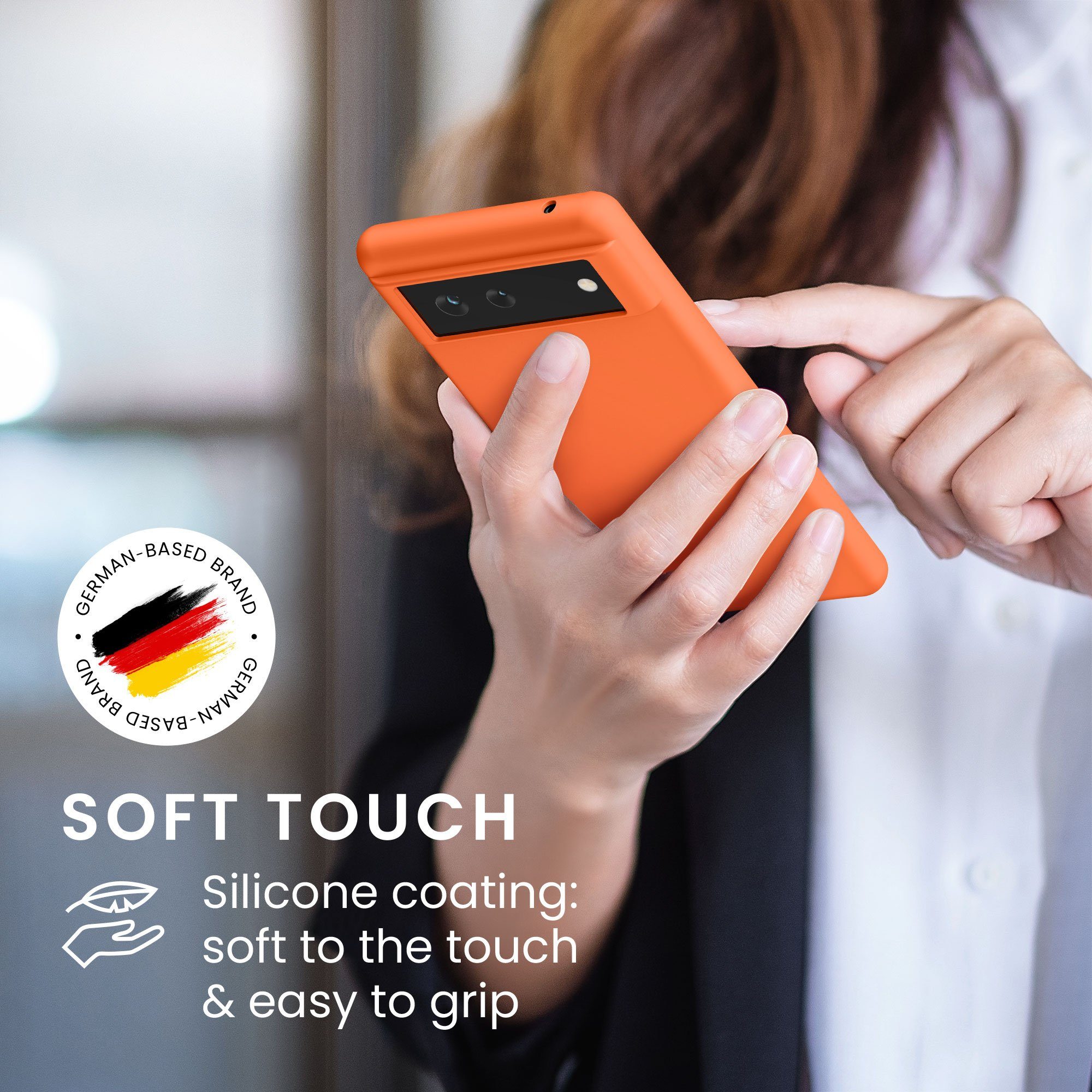 kwmobile Handyhülle Hülle für Google Pixel 6, Hülle Silikon - Soft Handyhülle - Handy Case Cover – Bild 4 von 5