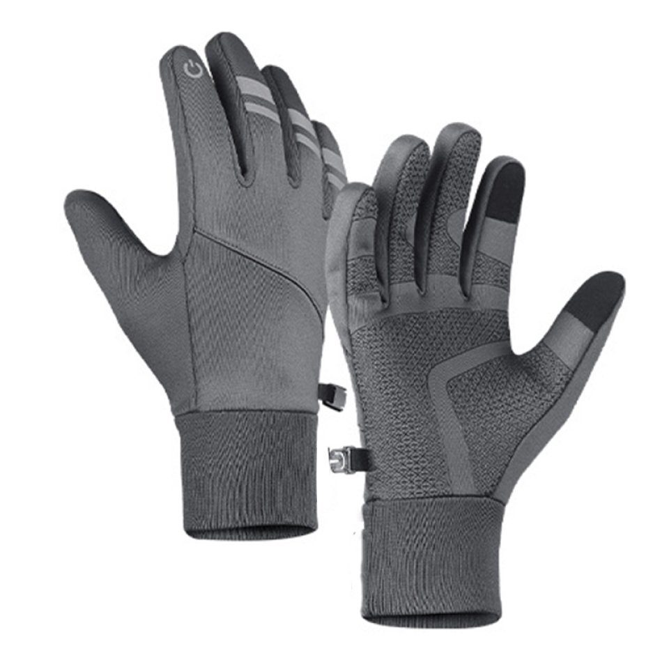 Wasserdichte Mit Thermo-Handschuhe gray Fahrradhandschuhe Winter-Fahrradhandschuhe, Blusmart