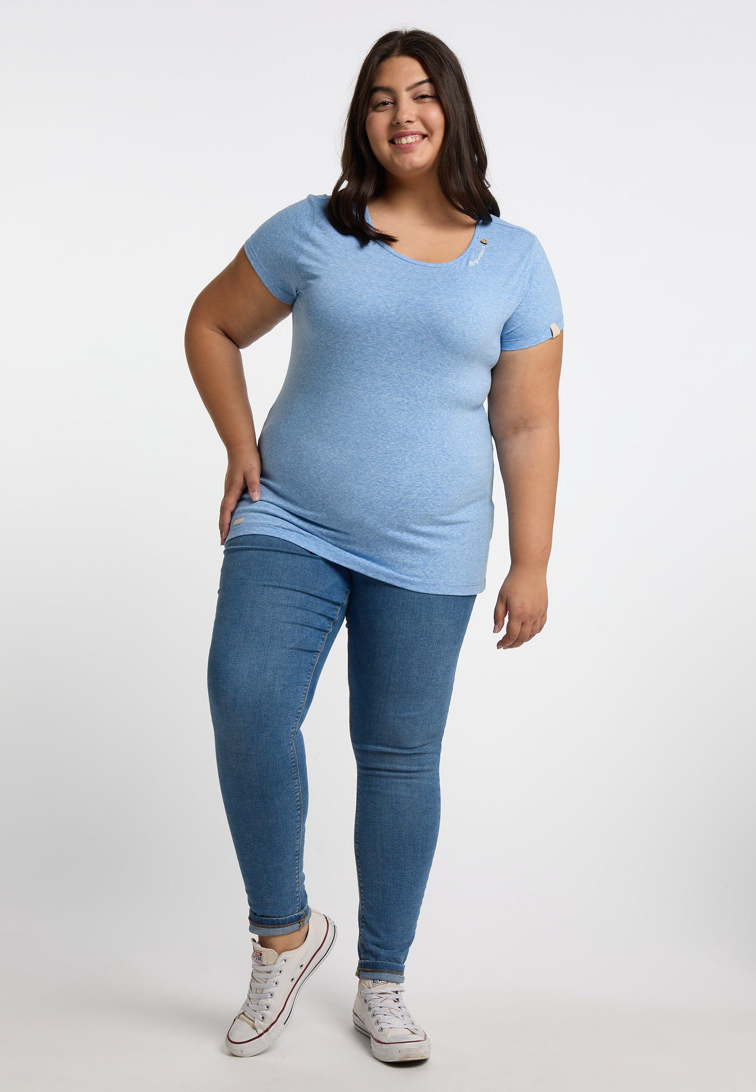 Ragwear T-Shirt MINTT PLUS Nachhaltige & Vegane Mode BLUE