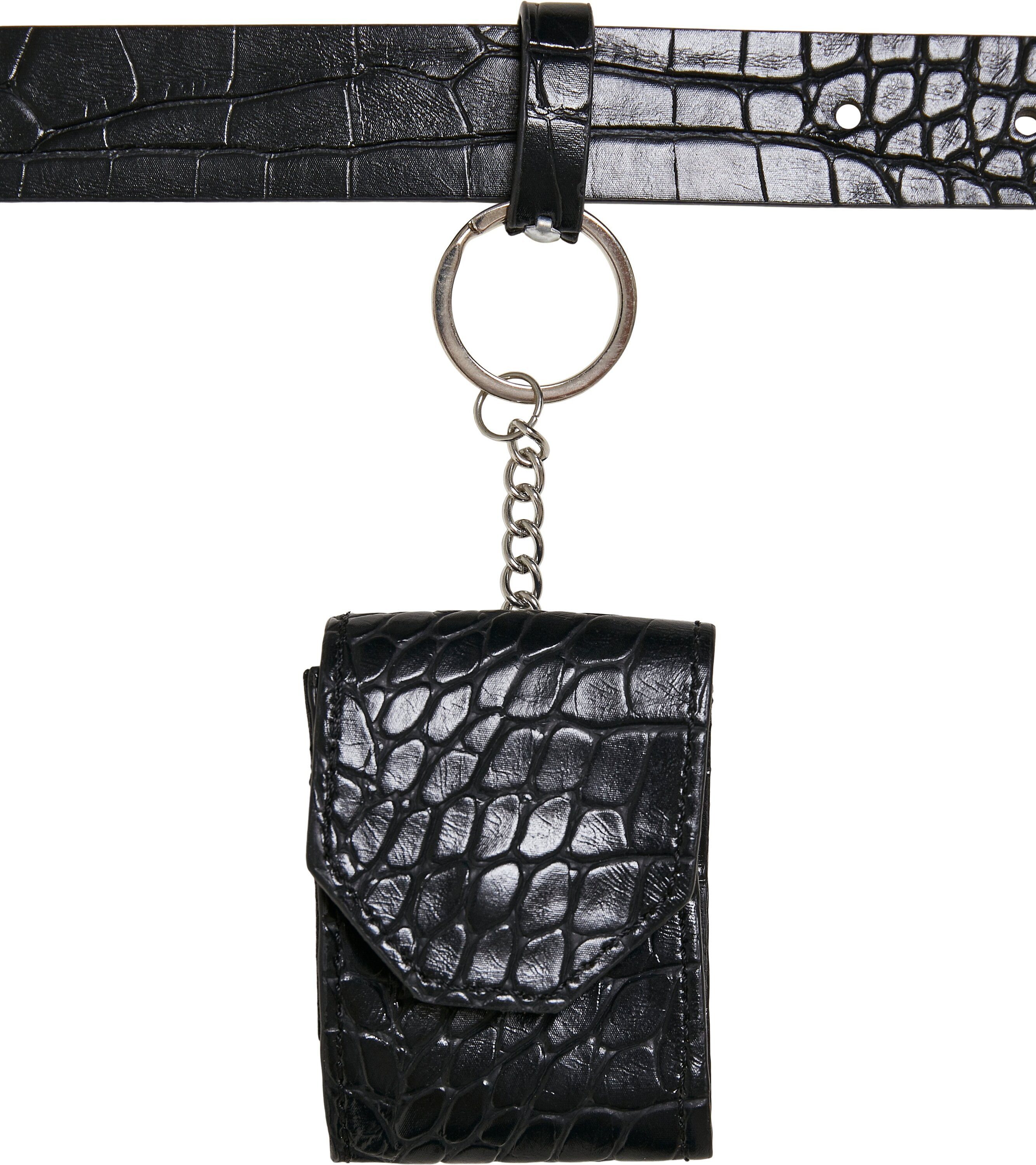 Hüftgürtel Synthetic Pouch URBAN Croco Belt Accessoires With CLASSICS Leather