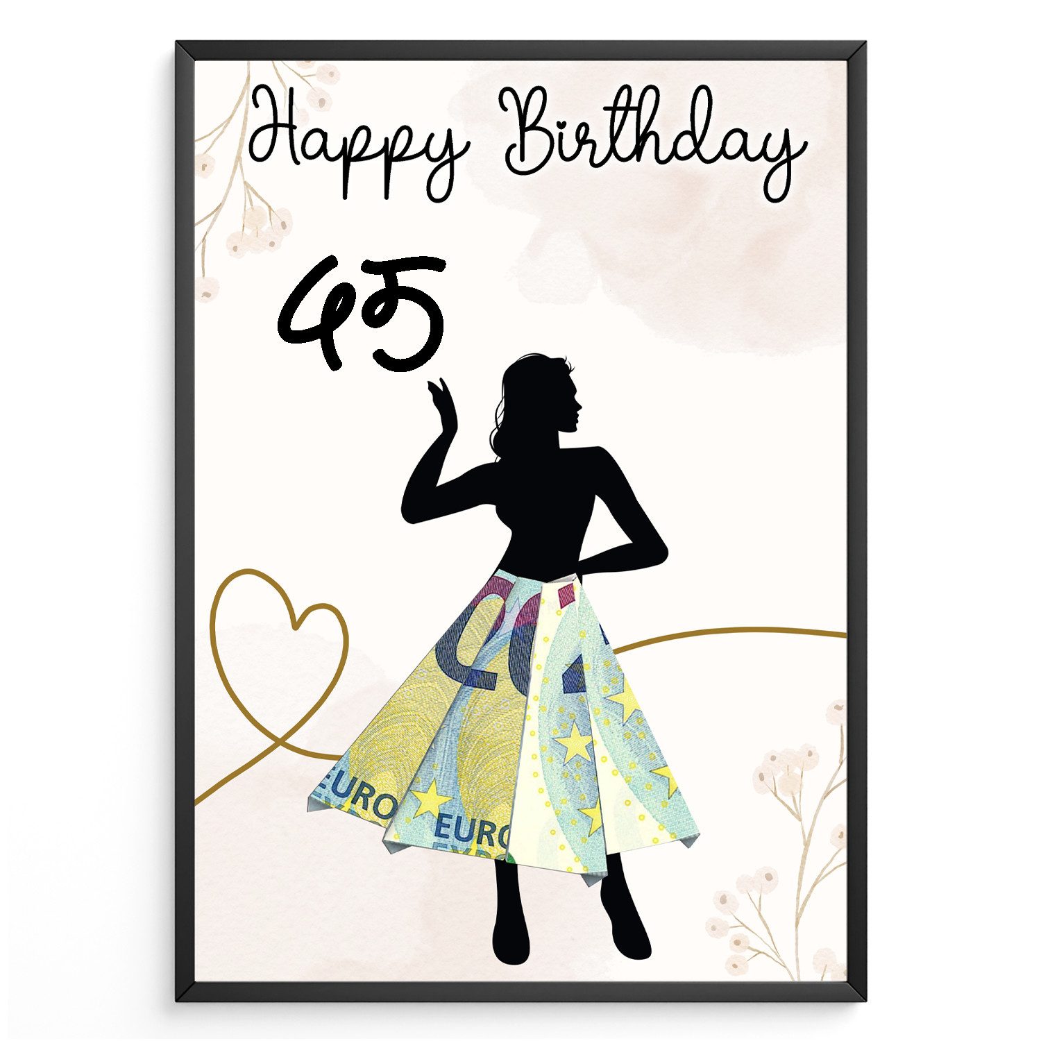 Tigerlino Poster Geldgeschenk Geburtstag Frauen Freundin günstig online kaufen