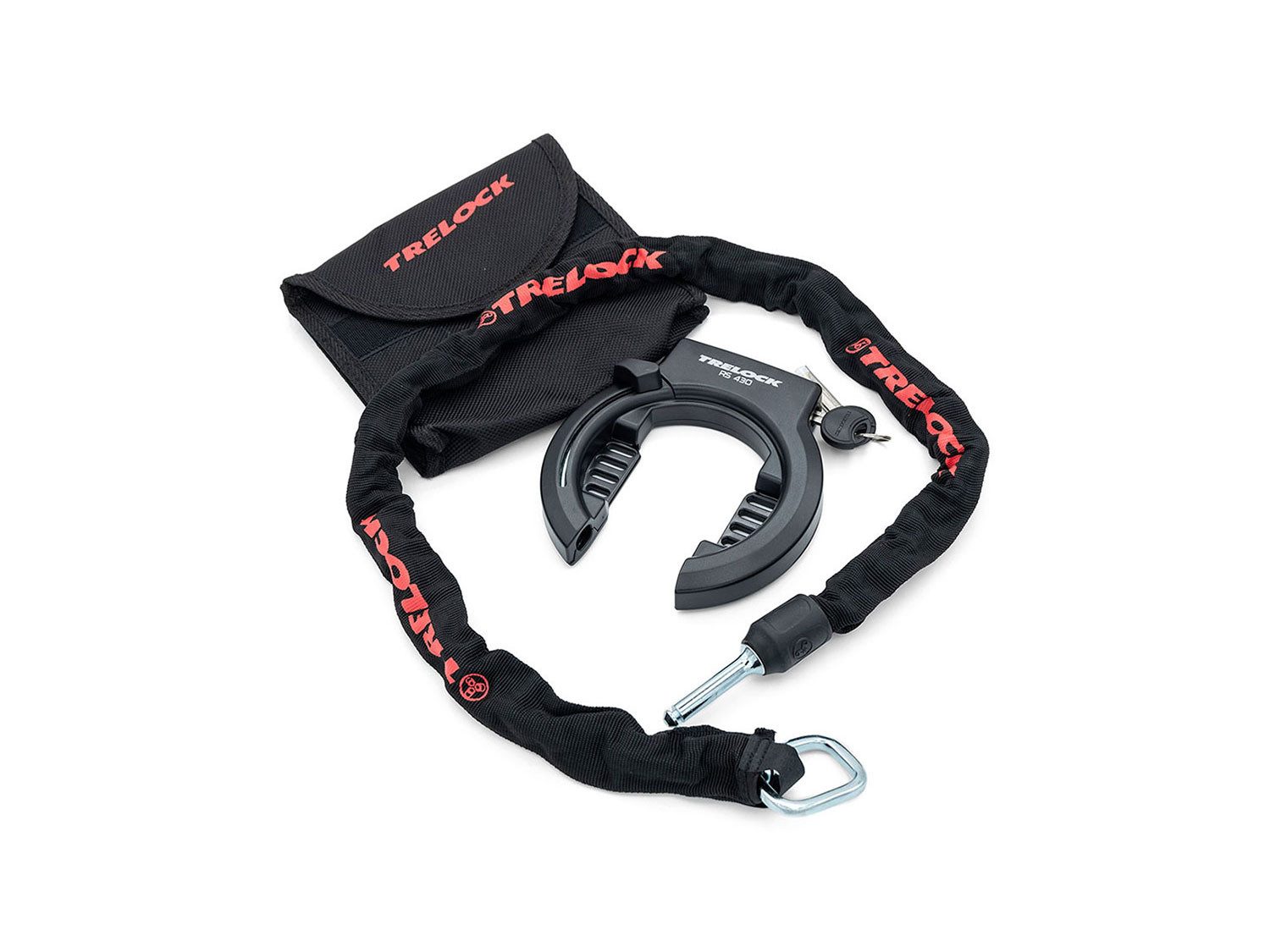 Trelock Rahmenschloss RS430AZ/ZR355/ Set, 100 cm schwarz