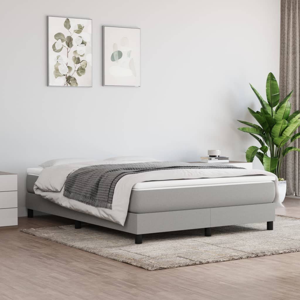 furnicato Bett Bettgestell ohne Matratze Hellgrau günstig online kaufen