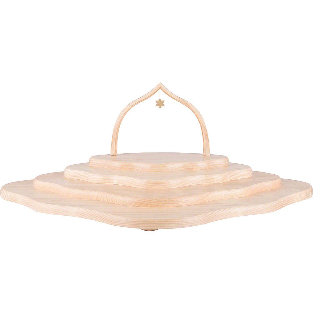 Blank Kunstgewerbe Dekofigur Engelswolke mit vier Etagen natur mit Bogen (55x38x21cm) von Blank Kun