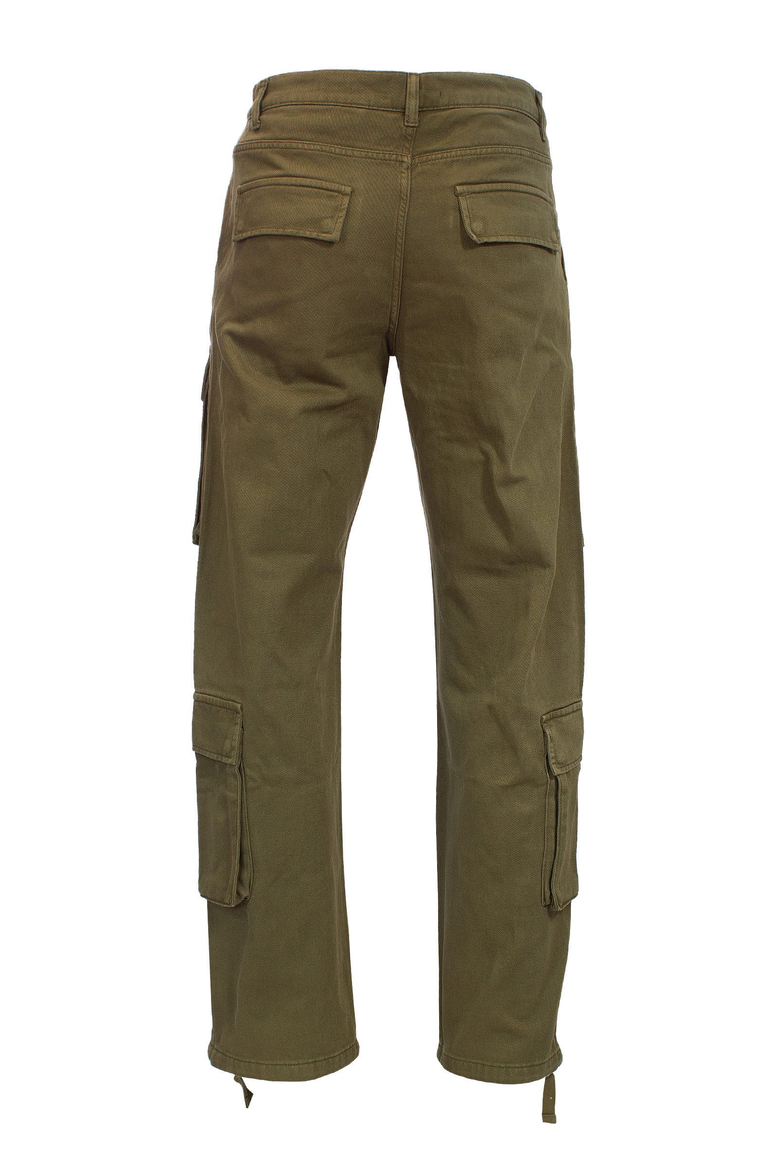 EIGHTYFIVE Cargohose Eightyfive Front Pockets Cargo Pants Kargo Hose Grün W32