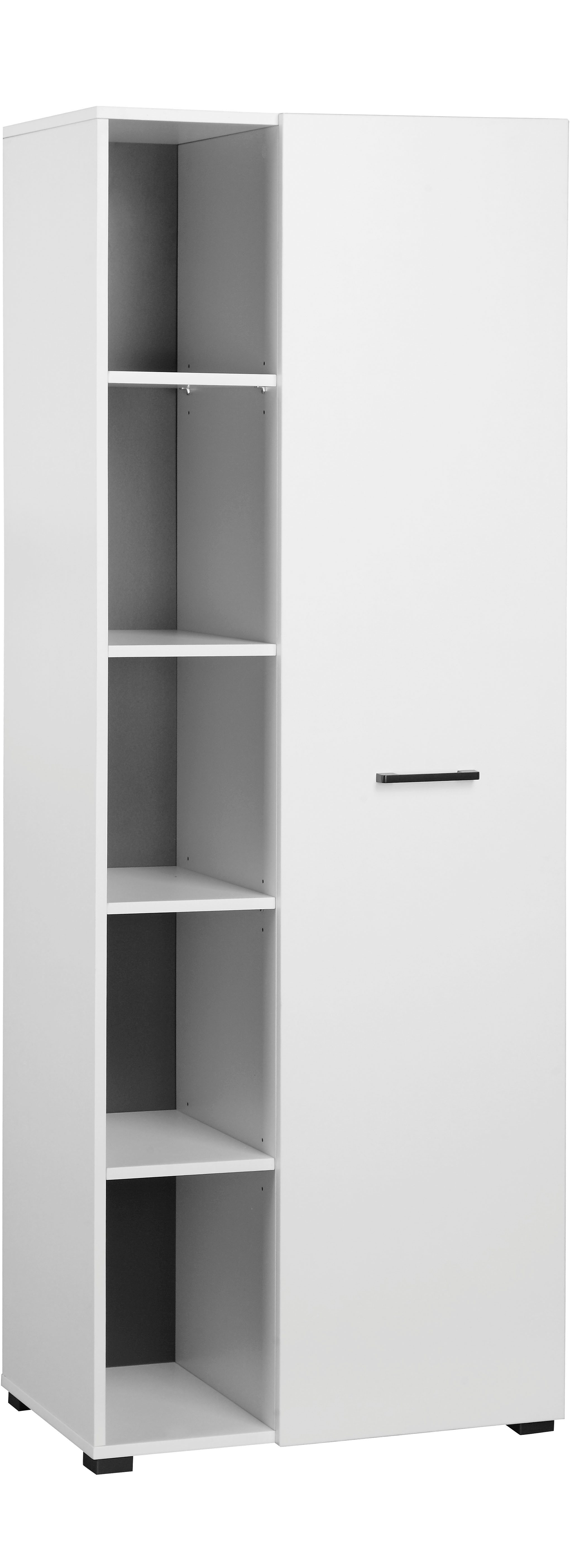 OTTO home Aktenschrank Moid, moderner Mehrzweckschrank, Maße: 64,5x41,5x175 cm, 5 Fächer mit viel Stauraum