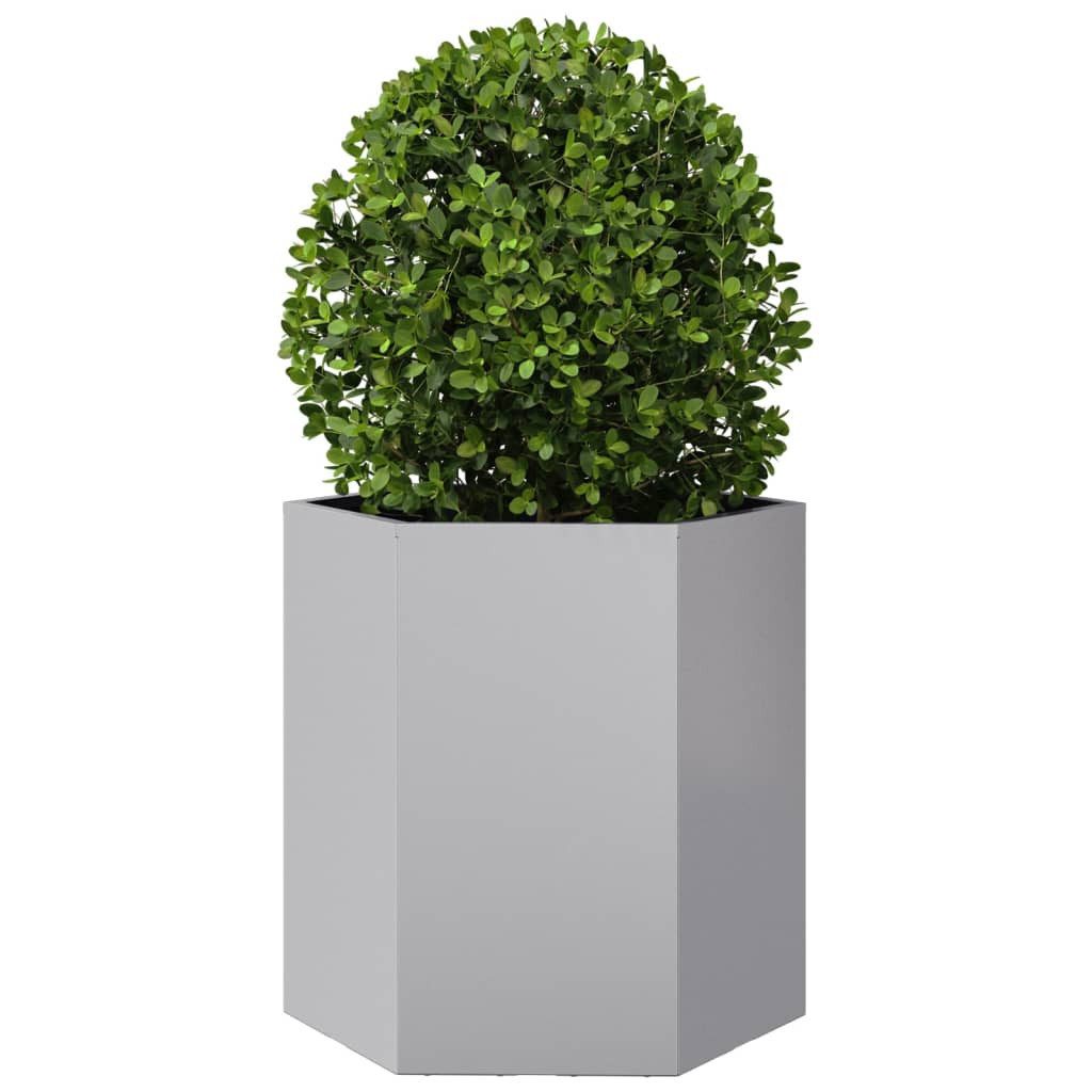vidaXL Blumentopf Pflanzkübel Sechseckig 46x40x45 Verzinkter günstig online kaufen
