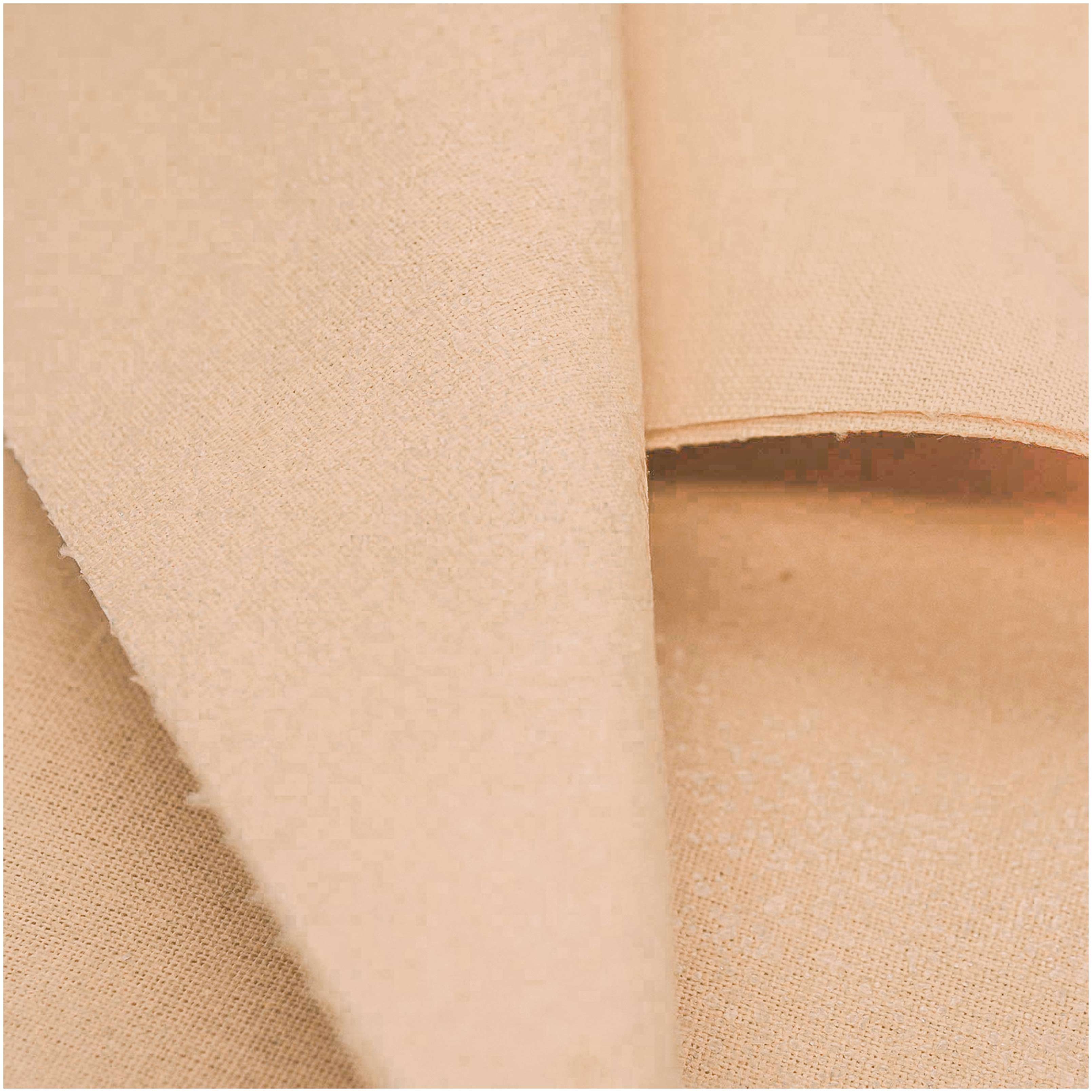 maDDma Aufnäher 1 zuschneidbare Flicken, Stoff - 100 % Baumwolle, Klebstoff - Polyethylen, beige