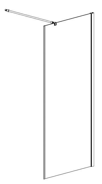 maw by GEO Walk-in-Dusche Relax, Sicherheitsglas, Breite 80 cm