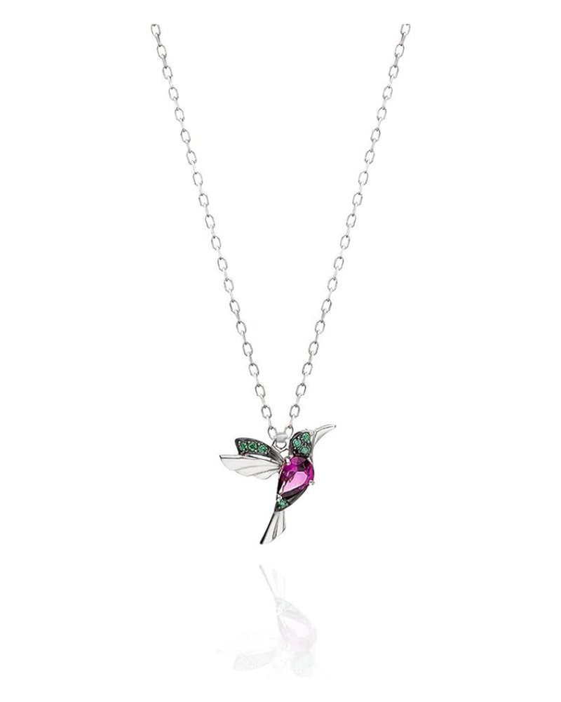 Einzelstück Kette mit Anhänger Einzelstück Kolibri Halskette, 925 Sterling Silber