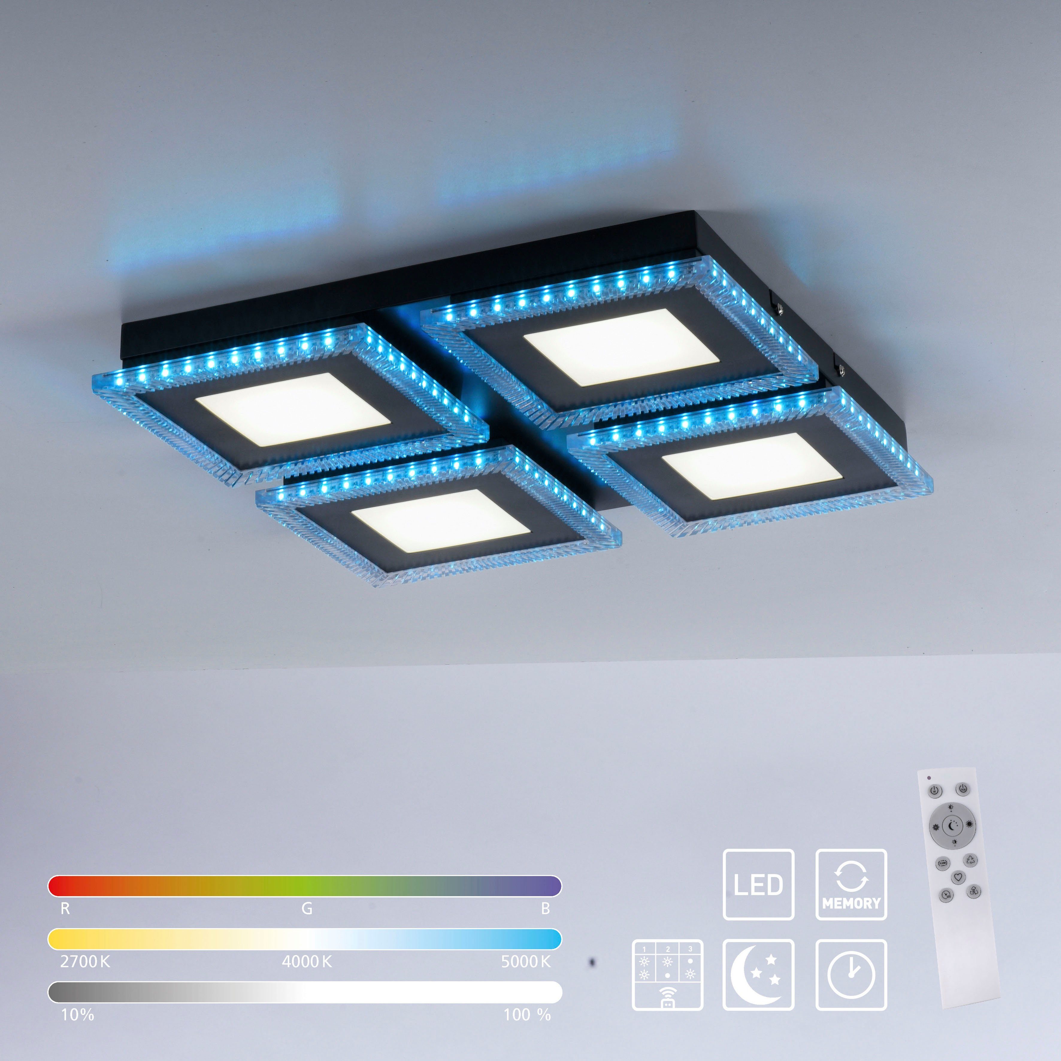 Leuchten Direkt LED warmweiß kaltweiß Deckenleuchte ACRI, LED integriert, - fest