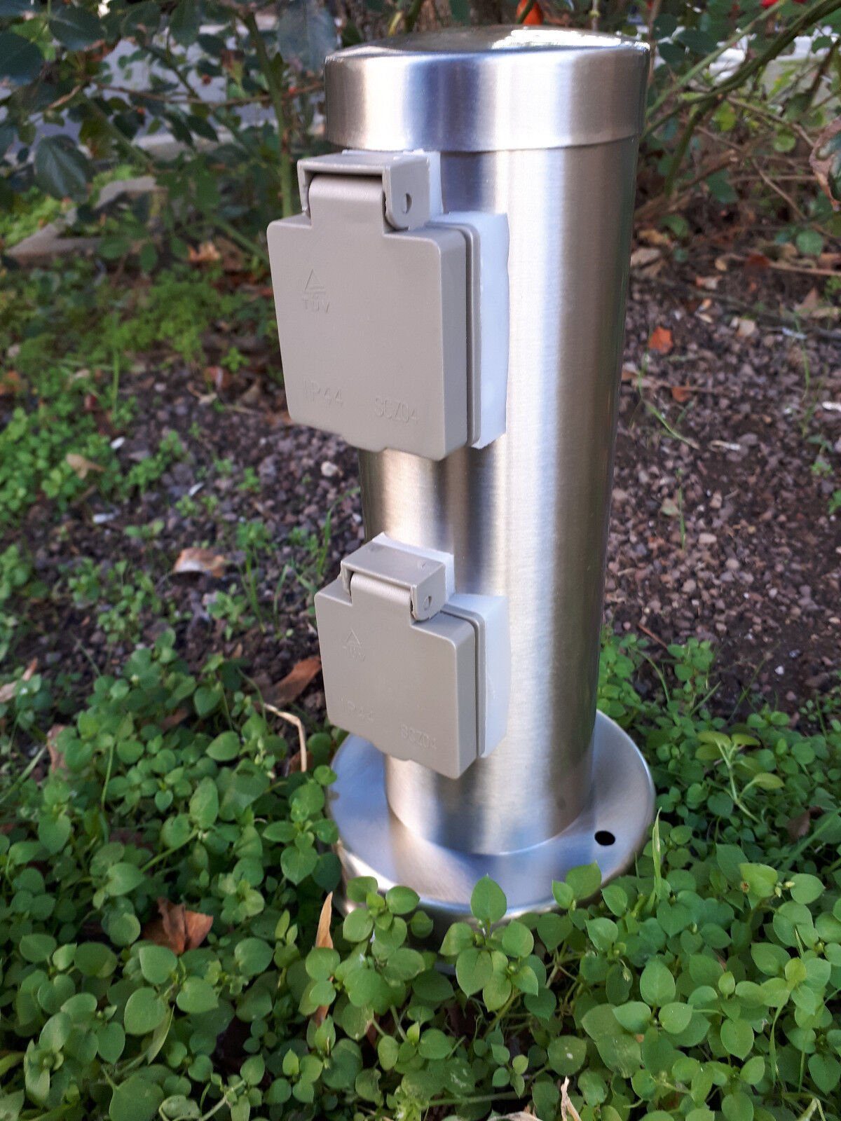 Nordlux Gartensteckdose Power Socket 2U RS Edelstahl 2-fach IP44