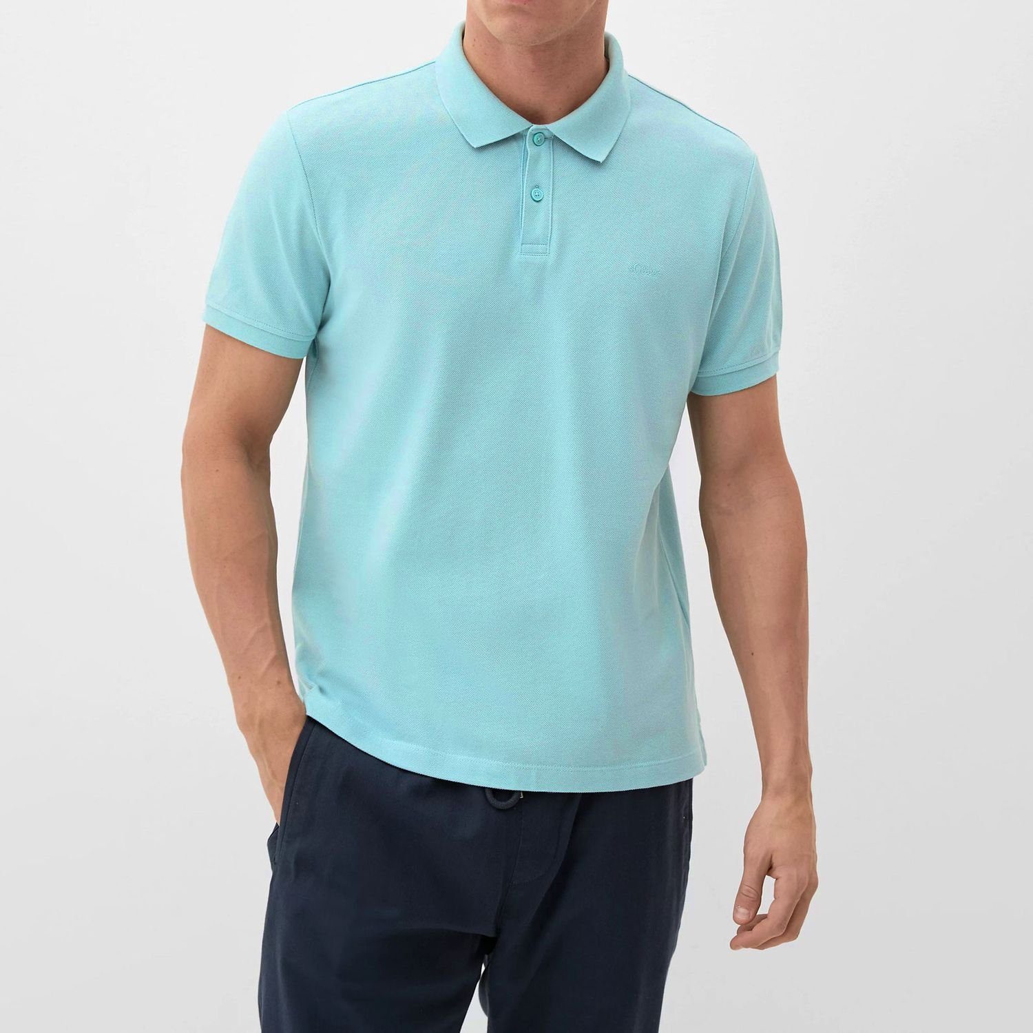 s.Oliver Poloshirt Polo-Shirt Kragen, Knopfleiste, kurzarm, günstig online kaufen