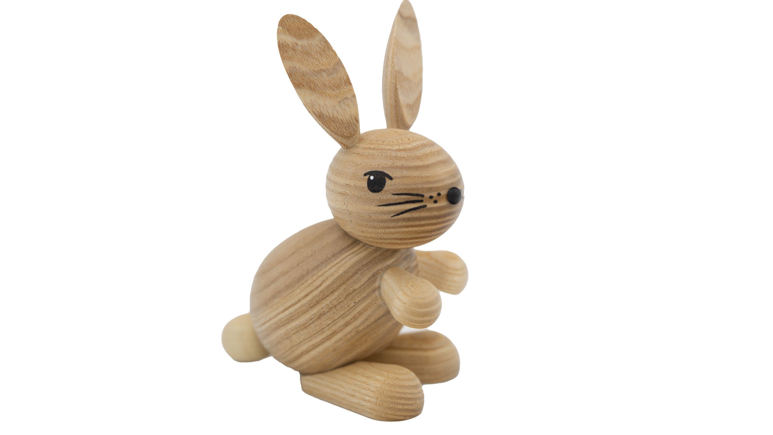 Kuhnert Osterhase Hoppel Hedda hell, Osterdeko aus Massivholz - Made in Germany
