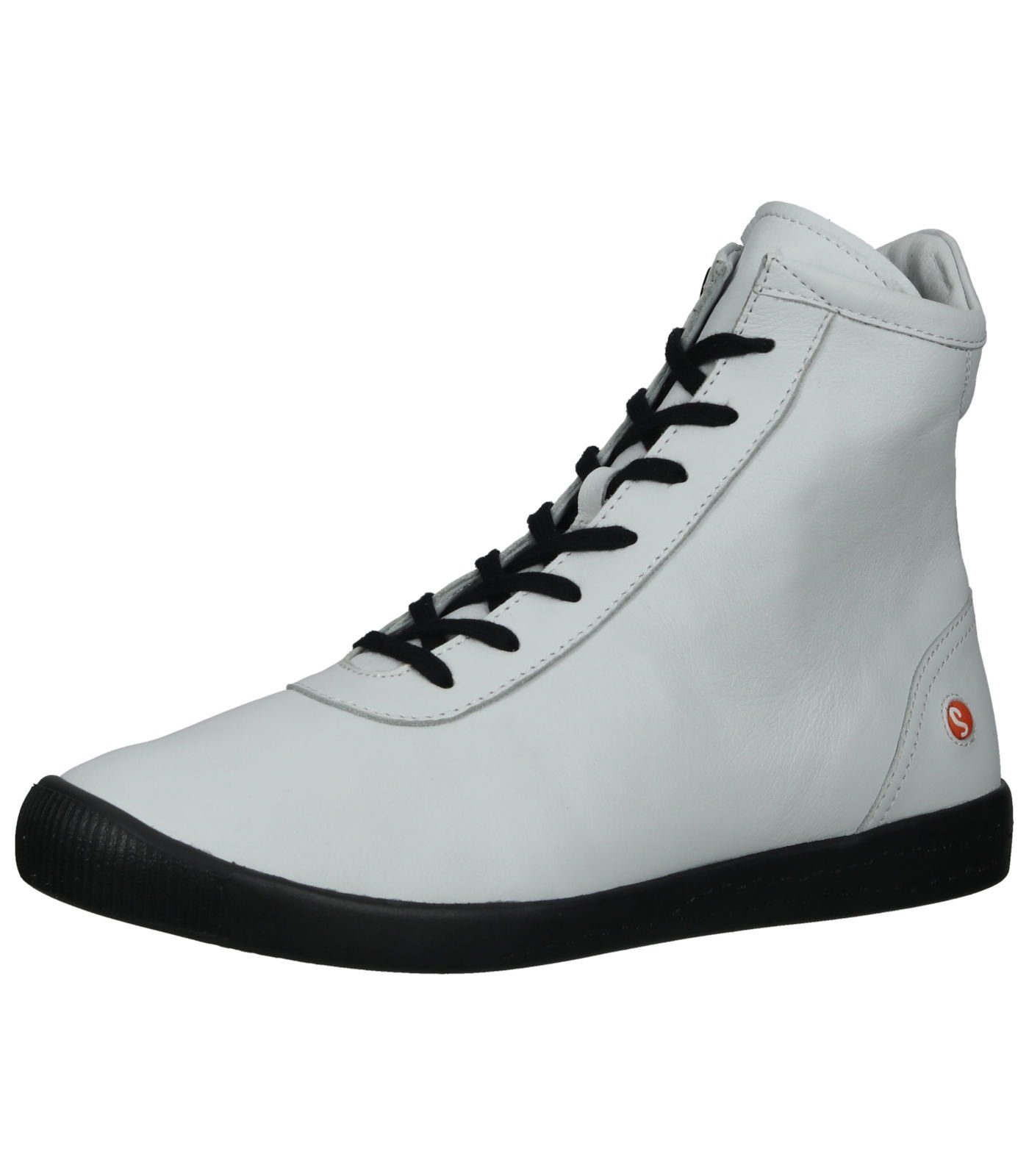 softinos Sneaker Leder Sneaker Weiß