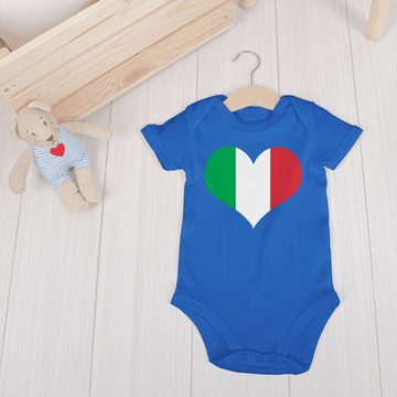 Shirtracer Shirtbody Italien Herz Baby Länder Wappen