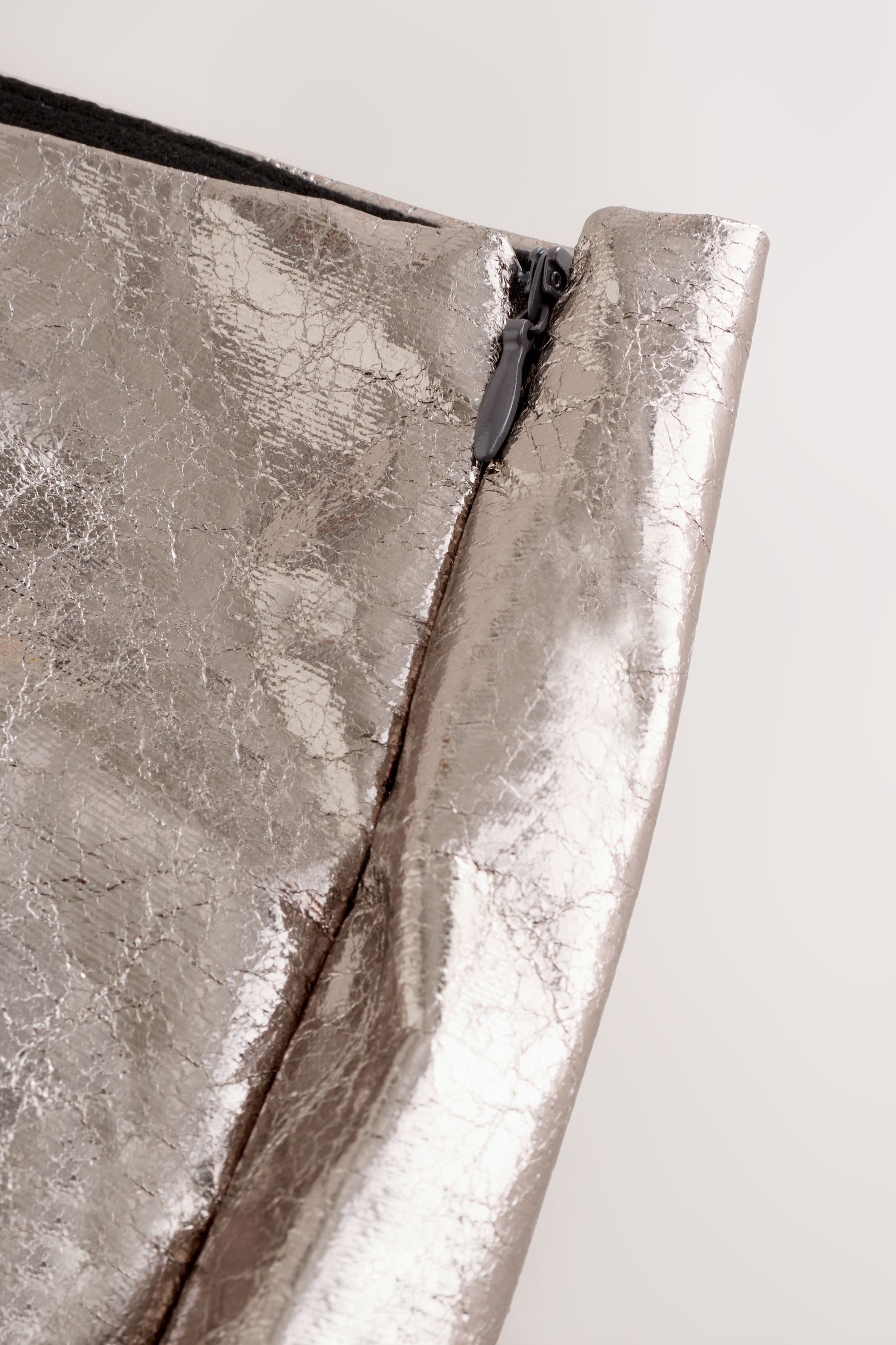 Next Lederrock Metallic-Minirock aus Kunstleder (1-tlg)