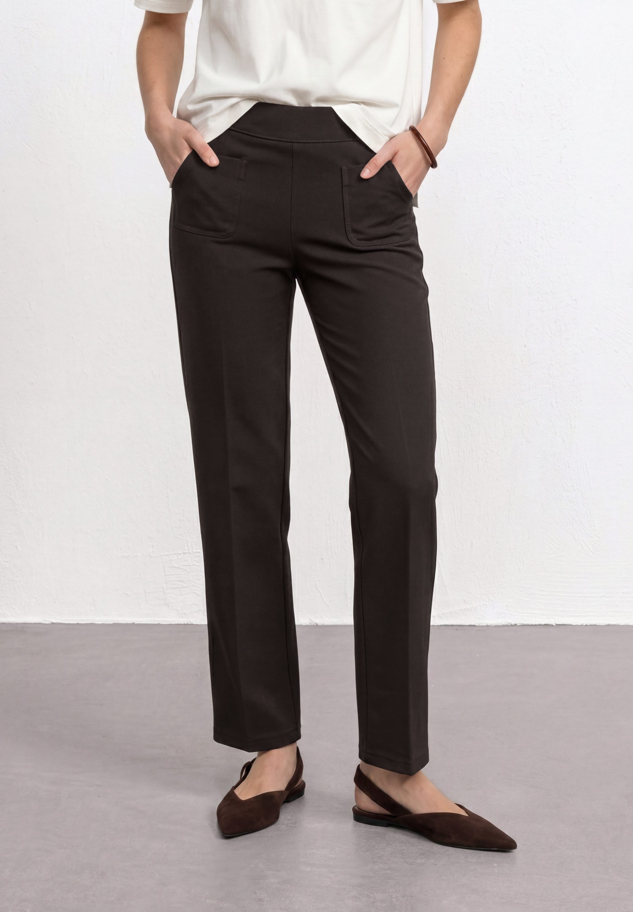 STREET ONE Jerseyhose Style Amalia mit Gummizug und Stretch / Viskose
