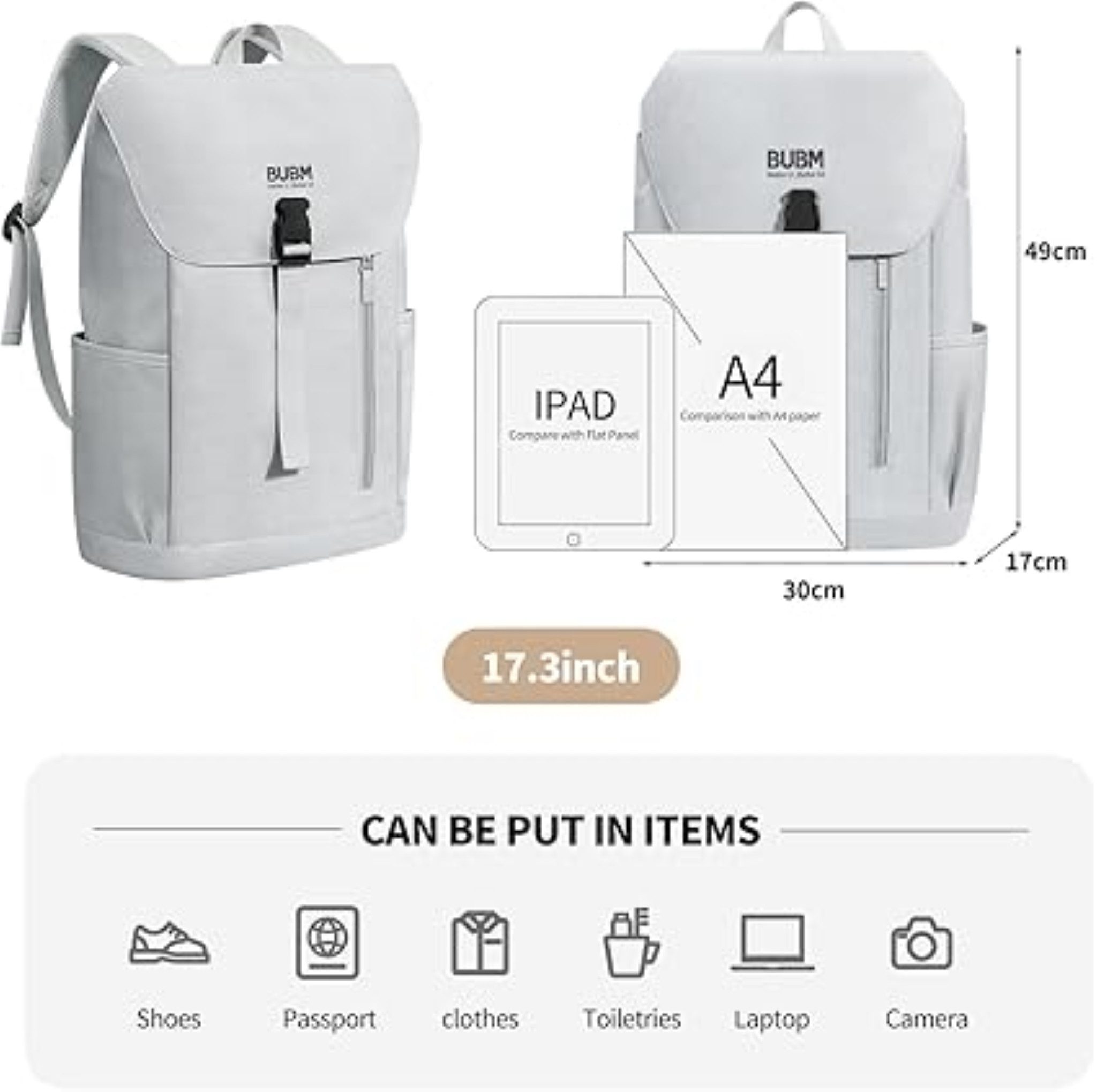 LA CUTE Rucksack Tasche Reise Business-Rucksack Wasserdicht mit großem Stau günstig online kaufen