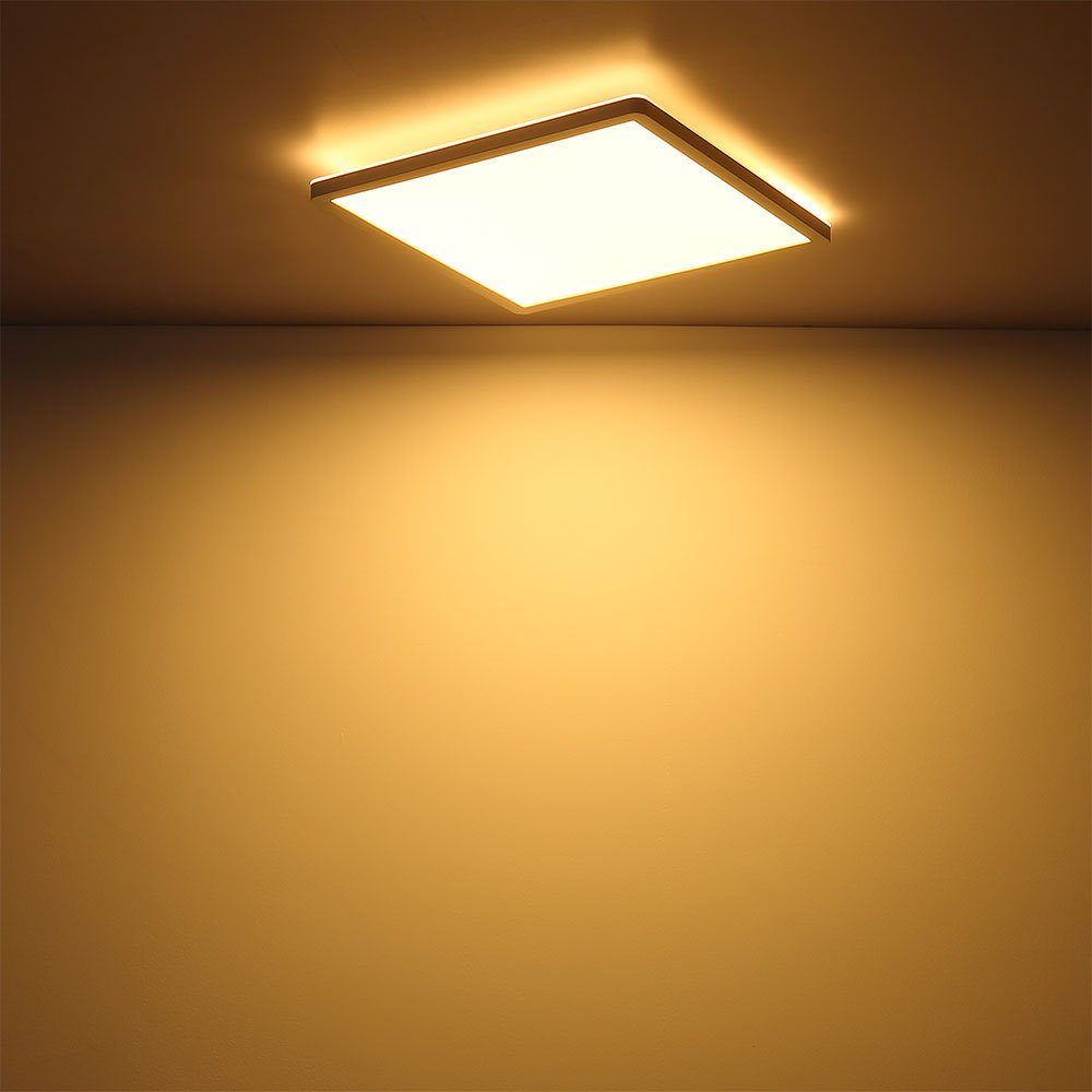 Globo LED Deckenleuchte, IP44 fest Deckenlampe verbaut, Badezimmer Lampe LED-Leuchtmittel Warmweiß, Deckenleuchte LED