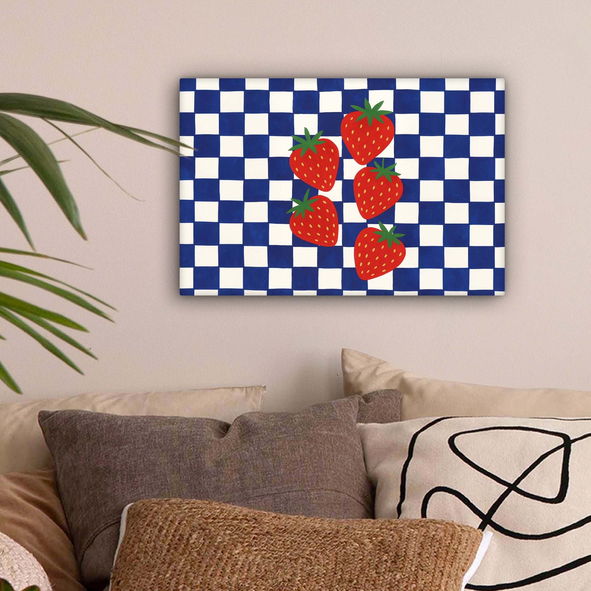 OneMillionCanvasses® Leinwandbild Blockiert - Blau - günstig online kaufen