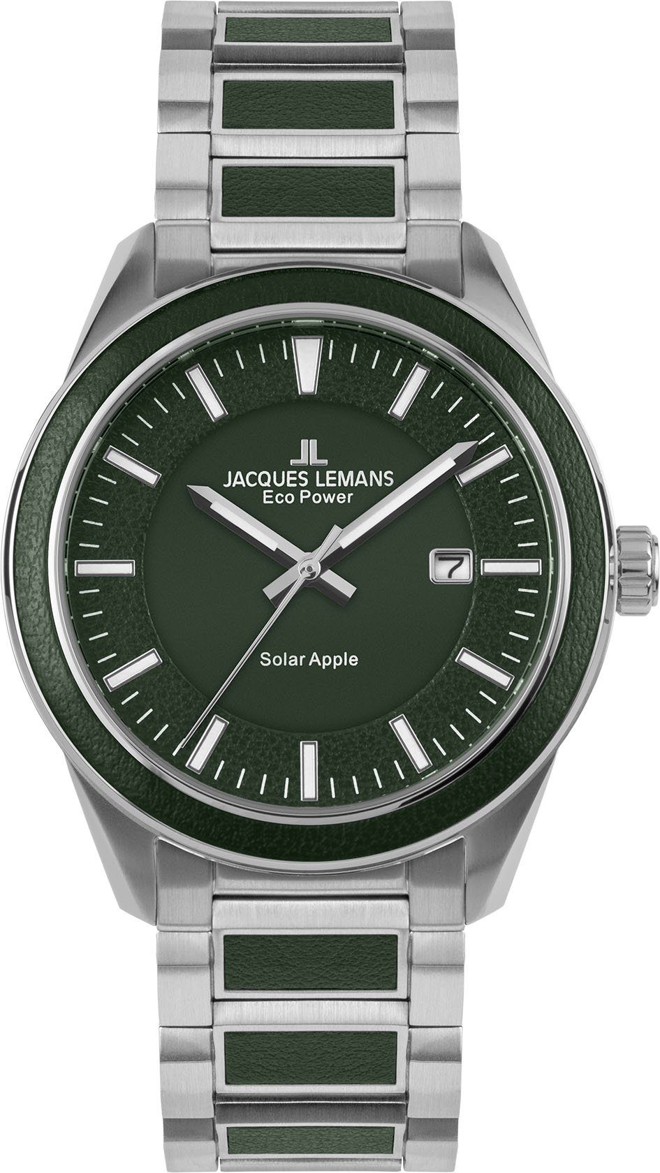 Jacques Lemans Solar 1-2116E Power Apple, Solaruhr grün Eco