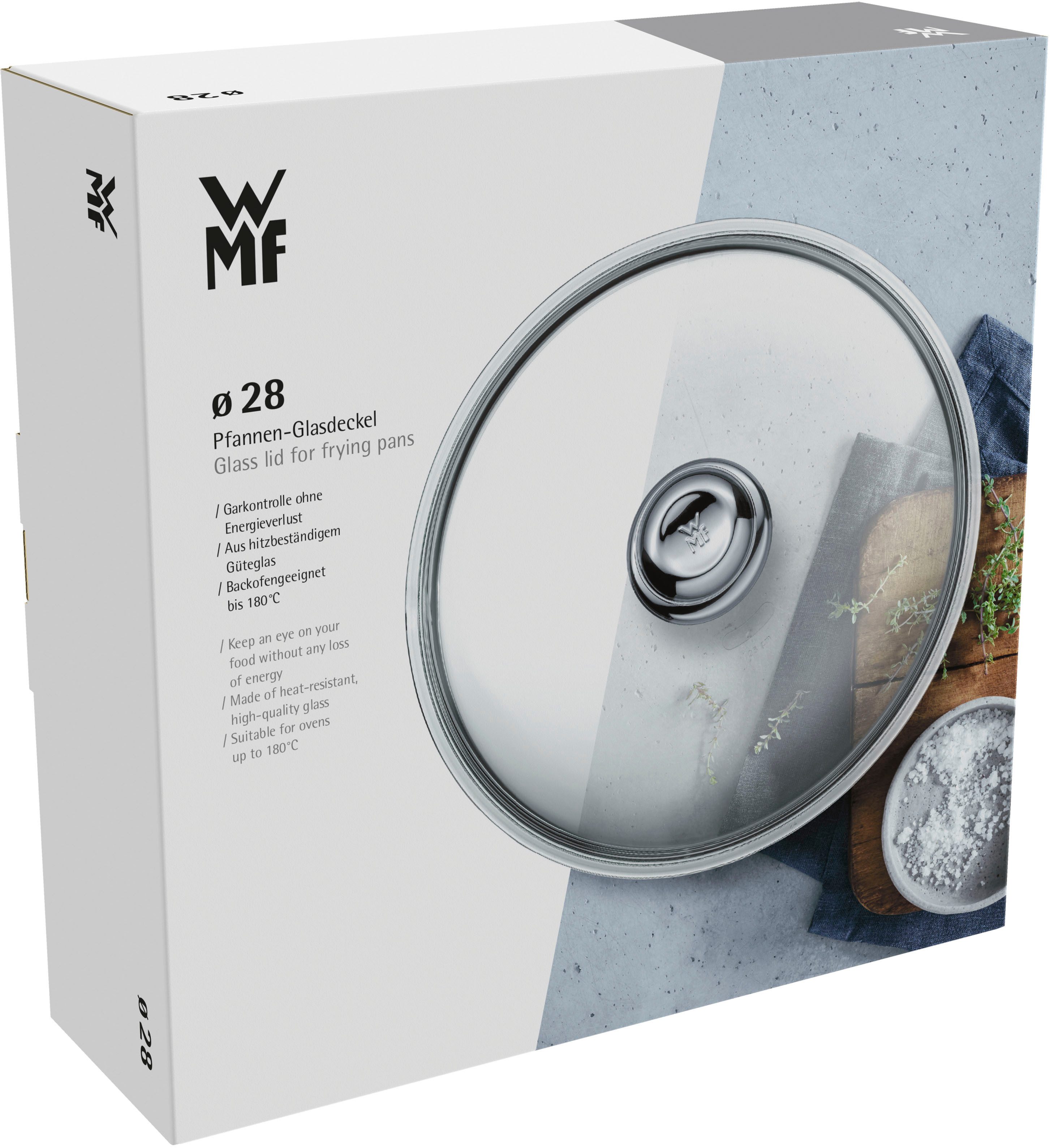WMF Deckel, (1-tlg), passend für 28 cm Pfannen, Borosilikatglas, robust, stoßsicher
