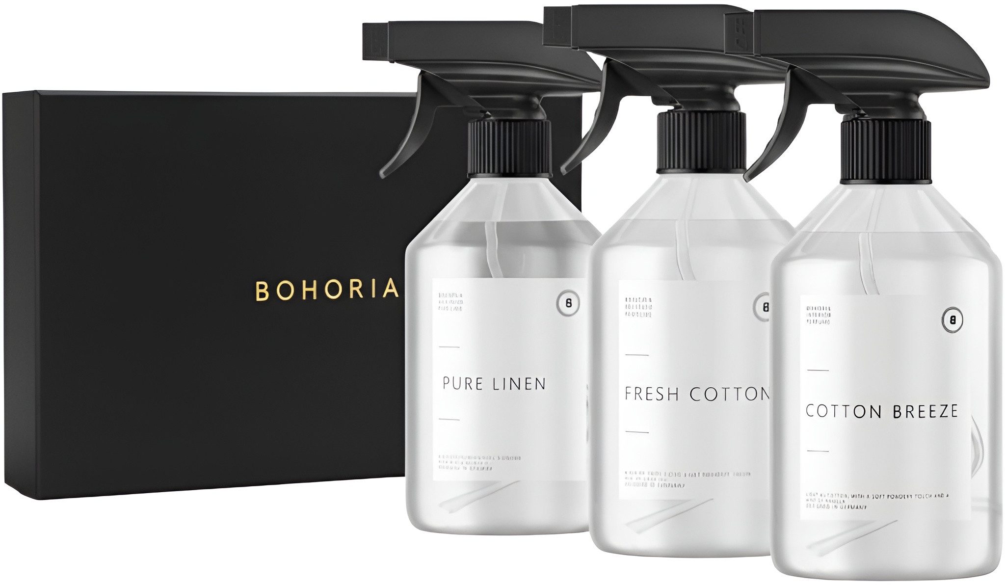 BOHORIA Raumduft Raumspray Geschenkbox 3er Geschenkbox White