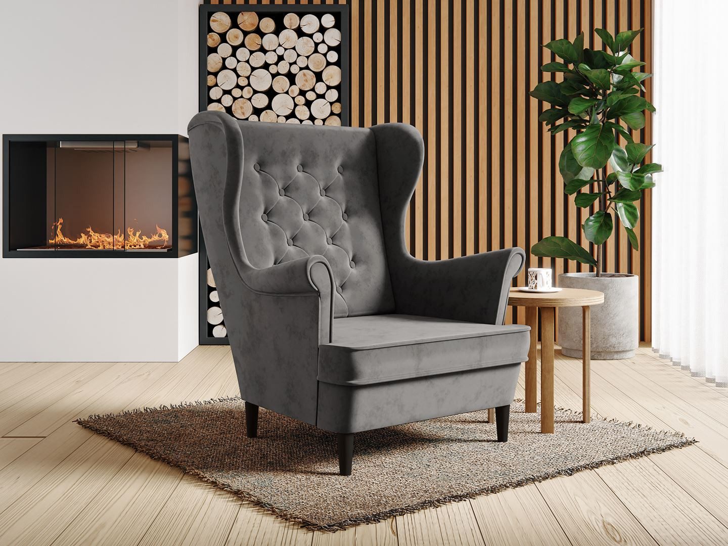 Beautysofa Sessel Falco III (stilvoll Polstersessel in skandinavisches Stil)
