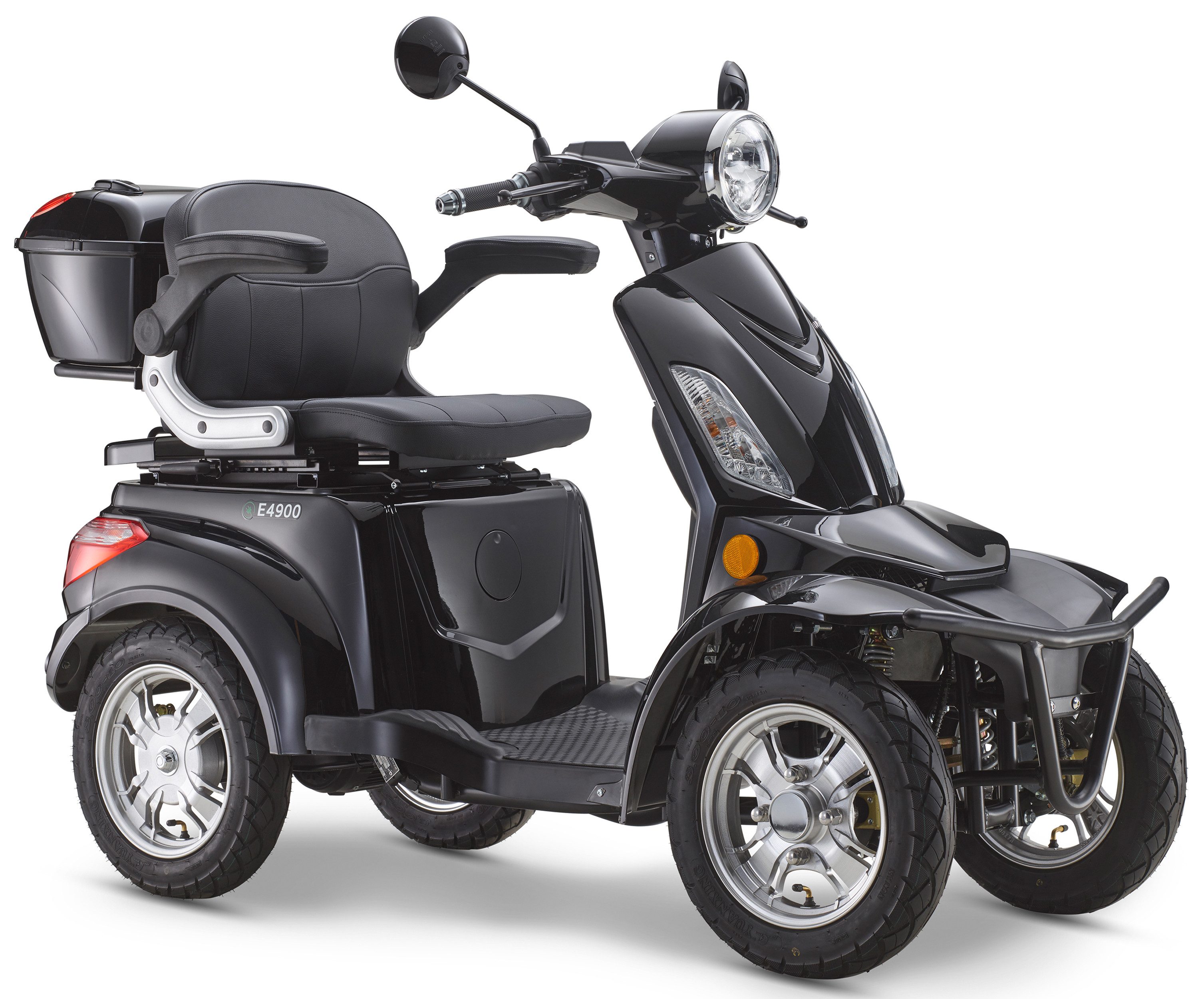Luxxon Elektromobil LuXXon Seniorenmobil E4900, 20 km/h, (Elektromobil mit Topcase, ohne Helmpflicht), 1.000 W, Seniorenmobil mit 4 Räder, Elektroroller für Senioren