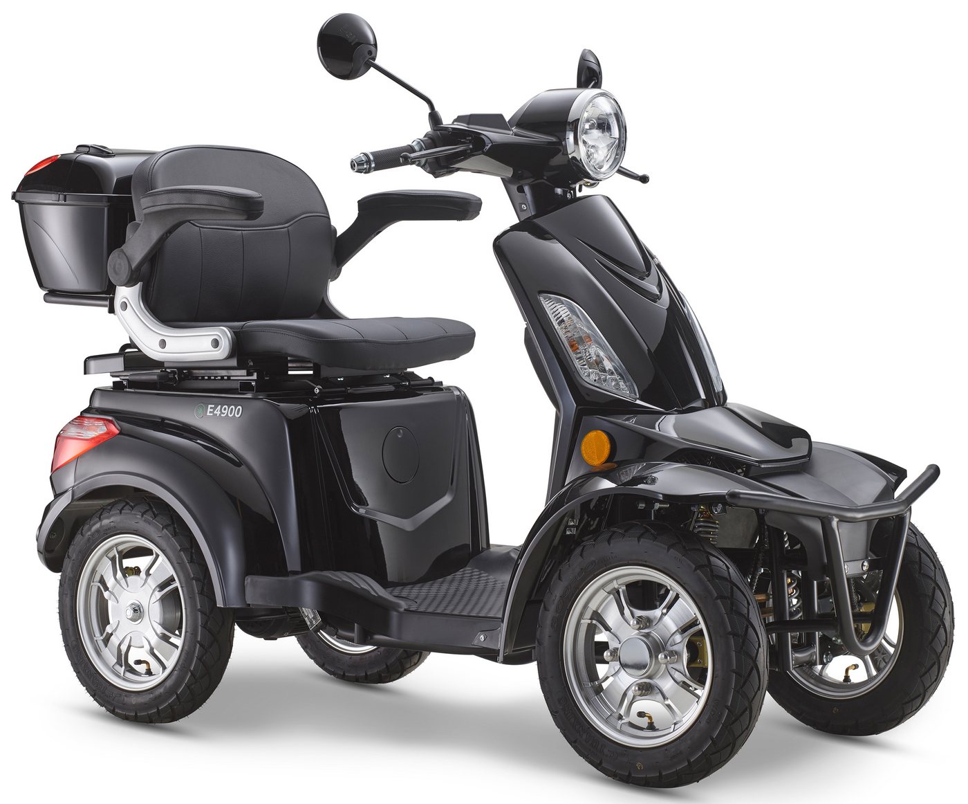 Luxxon Elektromobil LuXXon Seniorenmobil E4900, 20 km/h, (Elektromobil mit Topcase, ohne Helmpflicht), 1.000 W, Seniorenmobil mit 4 Räder, Elektroroller für Senioren