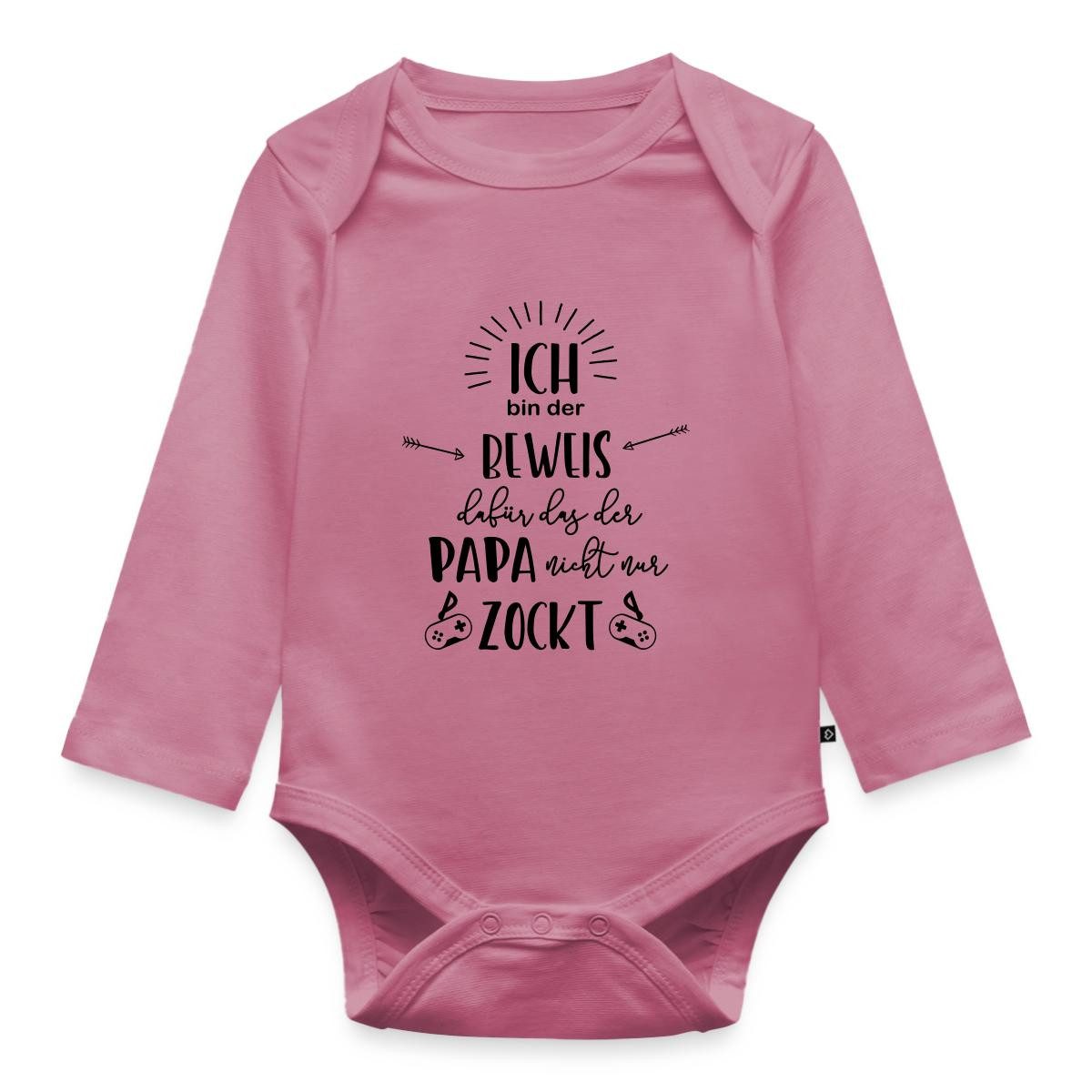 Langarmbody Der Beweis Dass Der Papa Nicht Nur Zockt Tages Baby Body Langarm