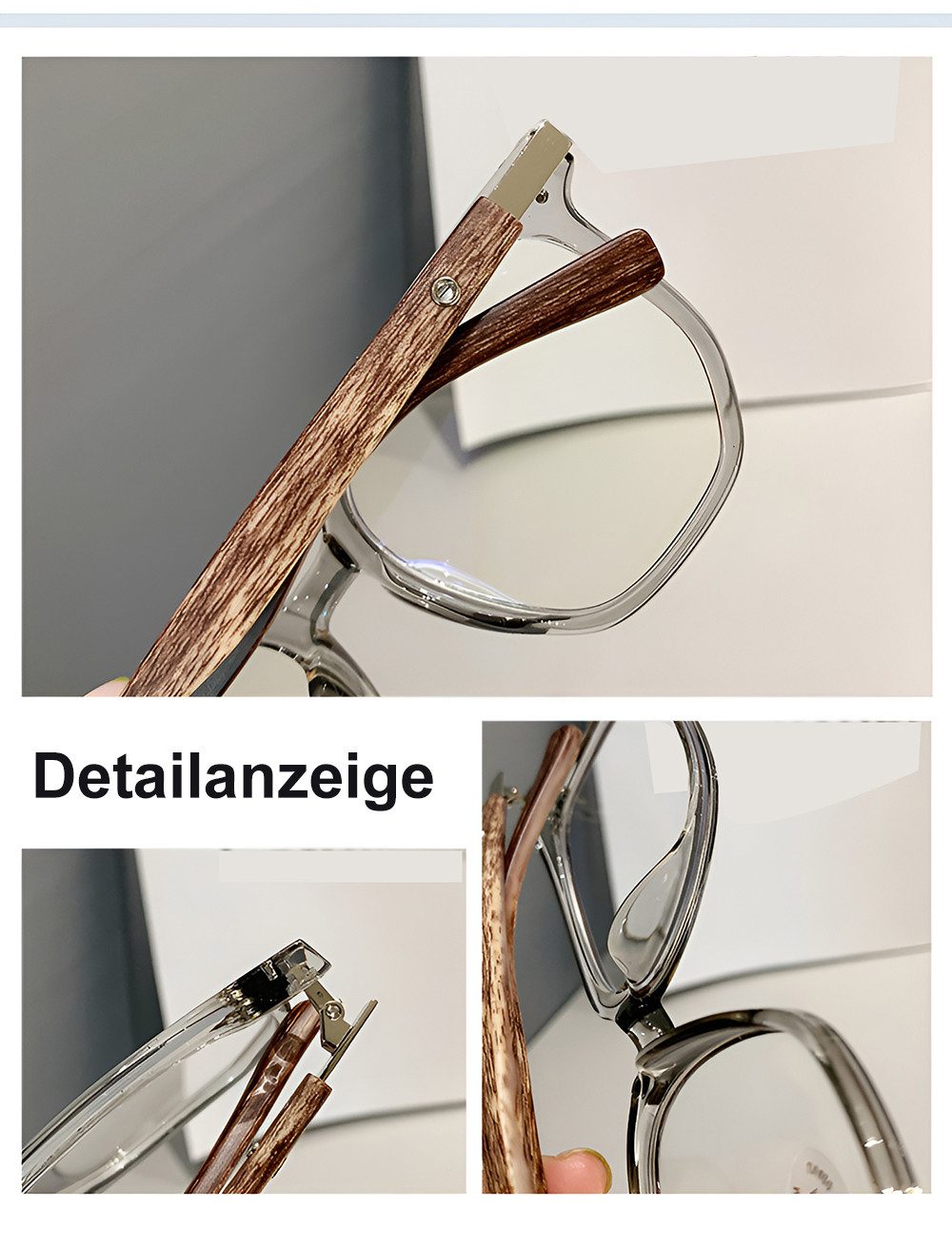 PACIEA Reading Glasses Women Men Anti Blue Light Oversized Full Rim Gaming Protection