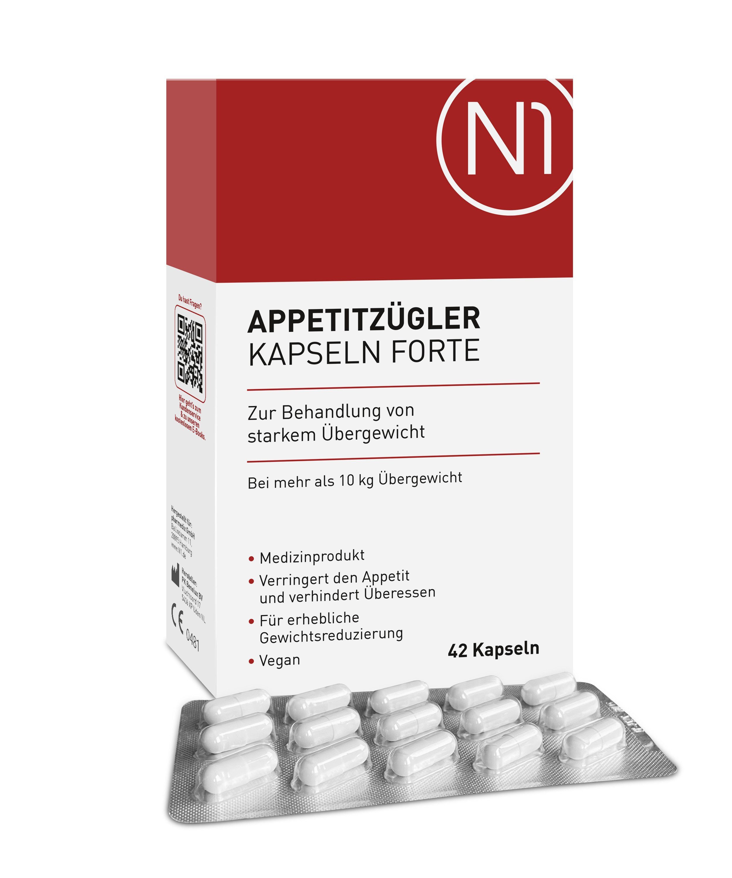 N1 Healthcare N1 Appetitzügler Forte Kapseln 42 St. Kapseln, 51 g